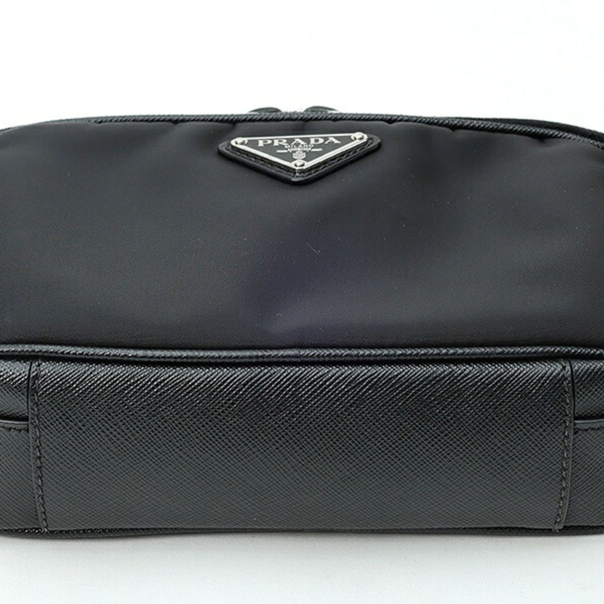 Nylon Leather Pouch Shoulder Bag (Pre-Owned) - Prada - Modalova
