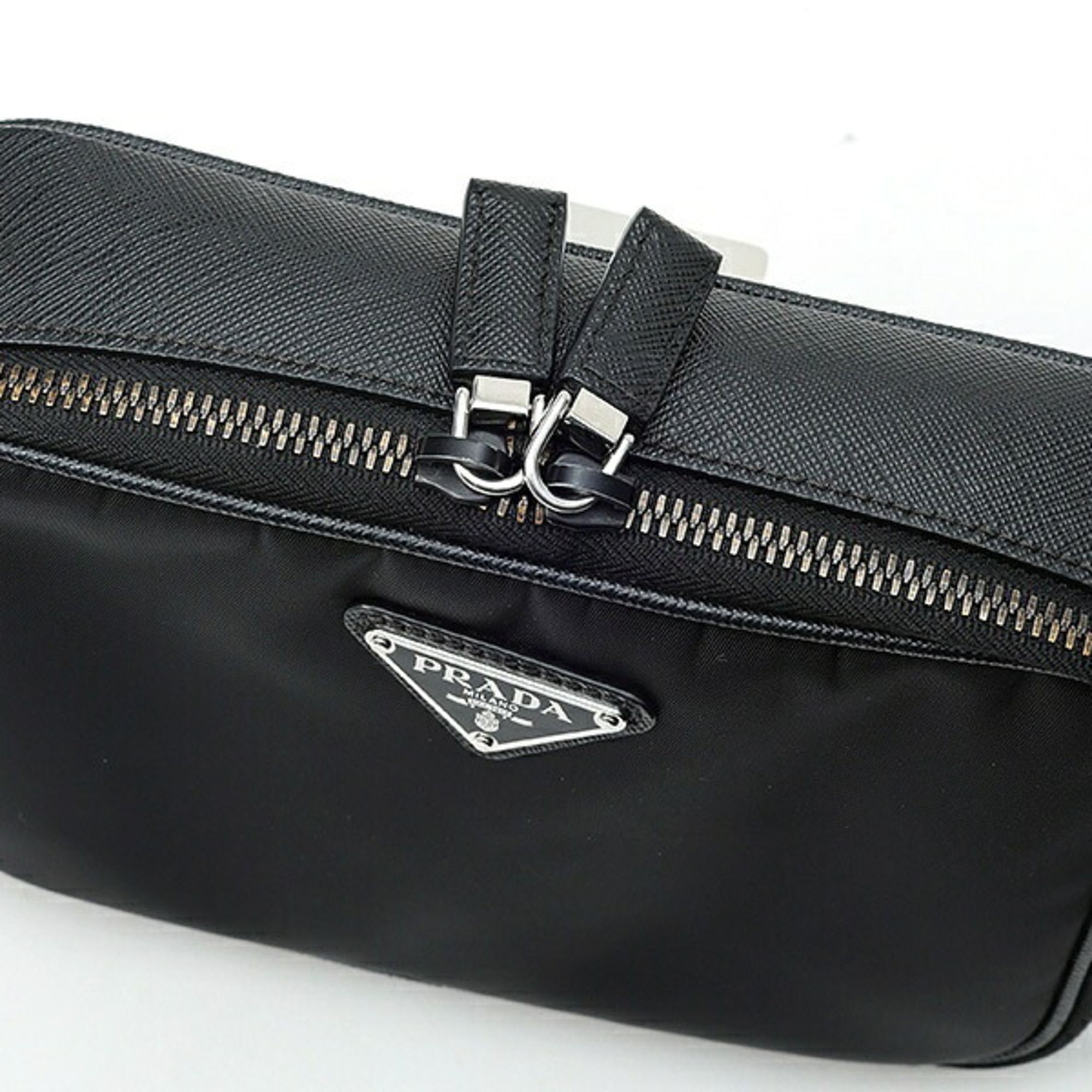 Nylon Leather Pouch Shoulder Bag (Pre-Owned) - Prada - Modalova
