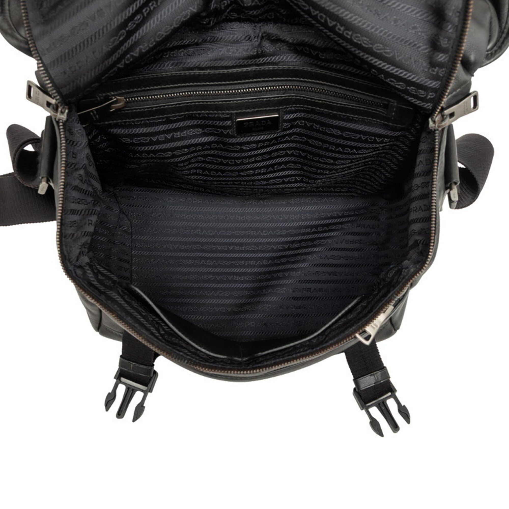 Leather Messenger Bag (Pre-Owned) - Prada - Modalova