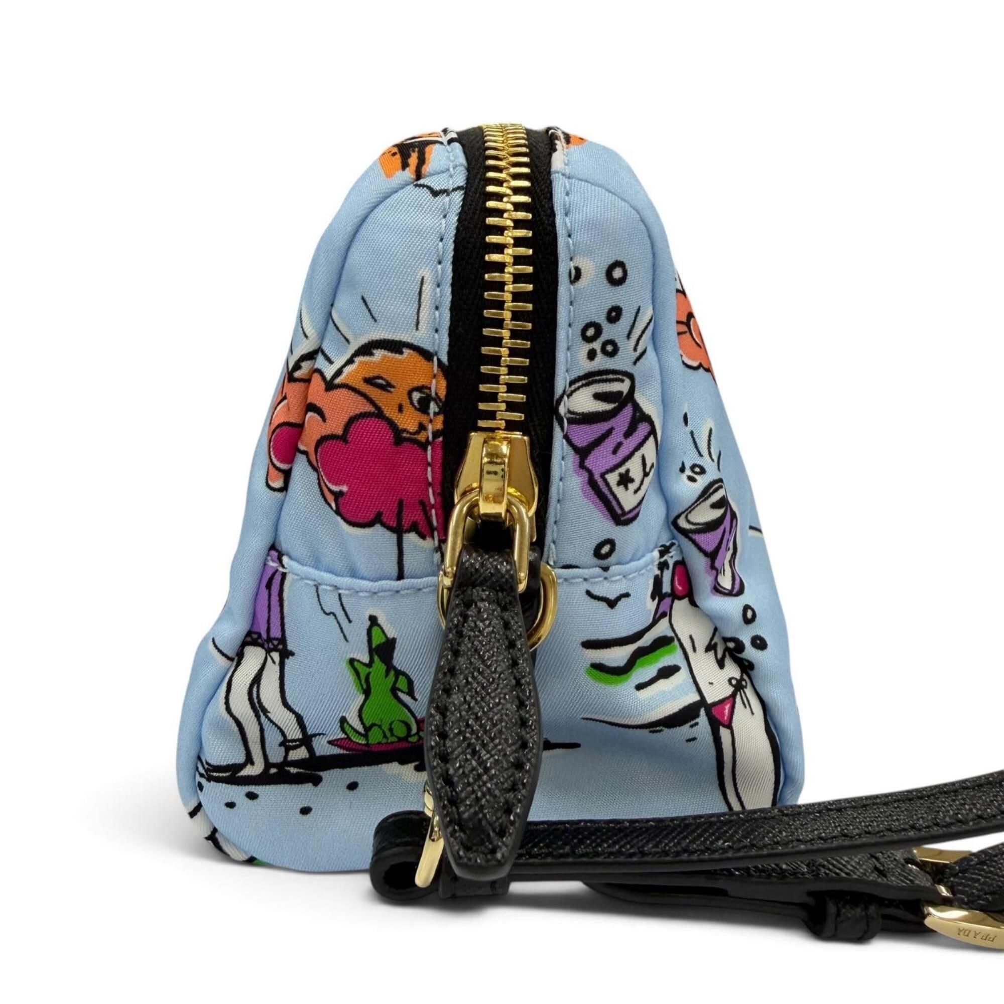 Prada Blue Nylon Pouch (Pre-Owned) - Prada - Modalova