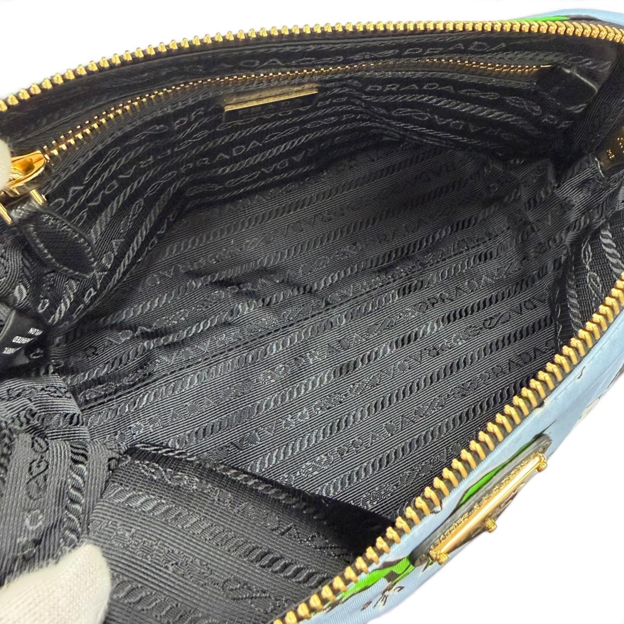 Prada Blue Nylon Pouch (Pre-Owned) - Prada - Modalova