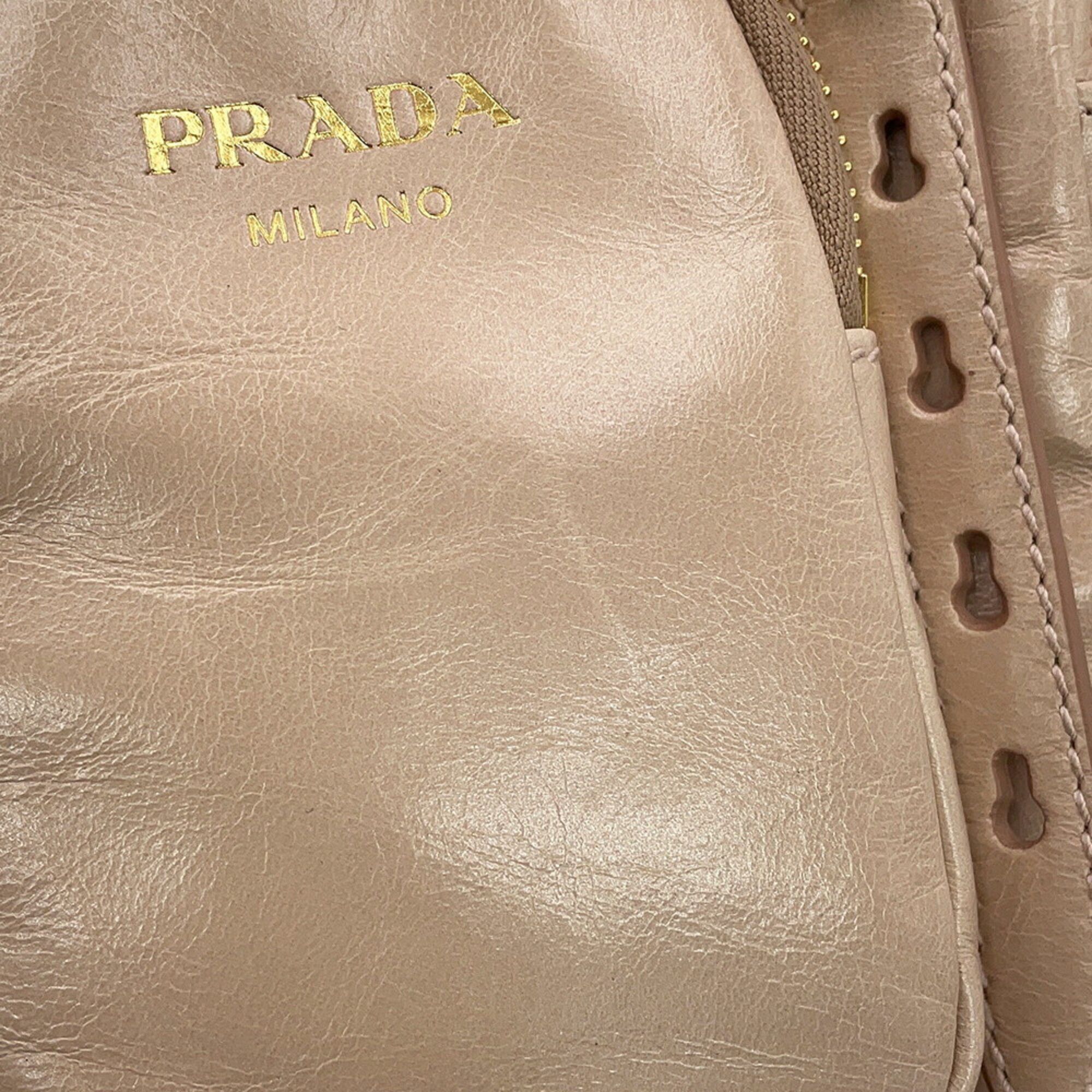 Leather Handbag (Pre-Owned) - Prada - Modalova