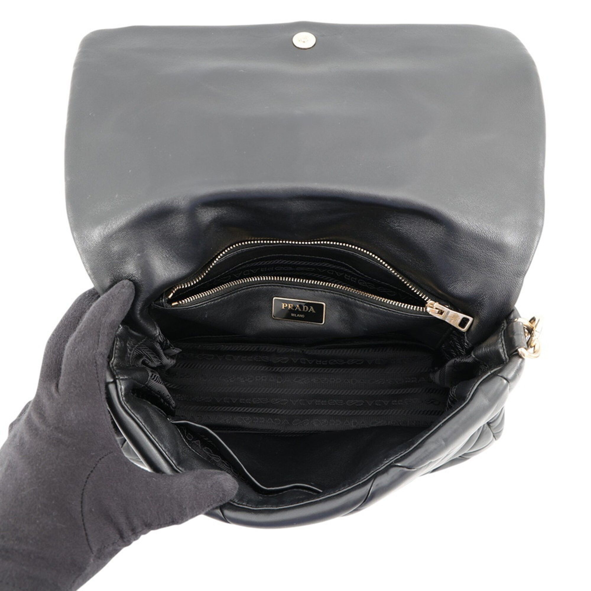Leather Shoulder Bag (Pre-Owned) - Prada - Modalova