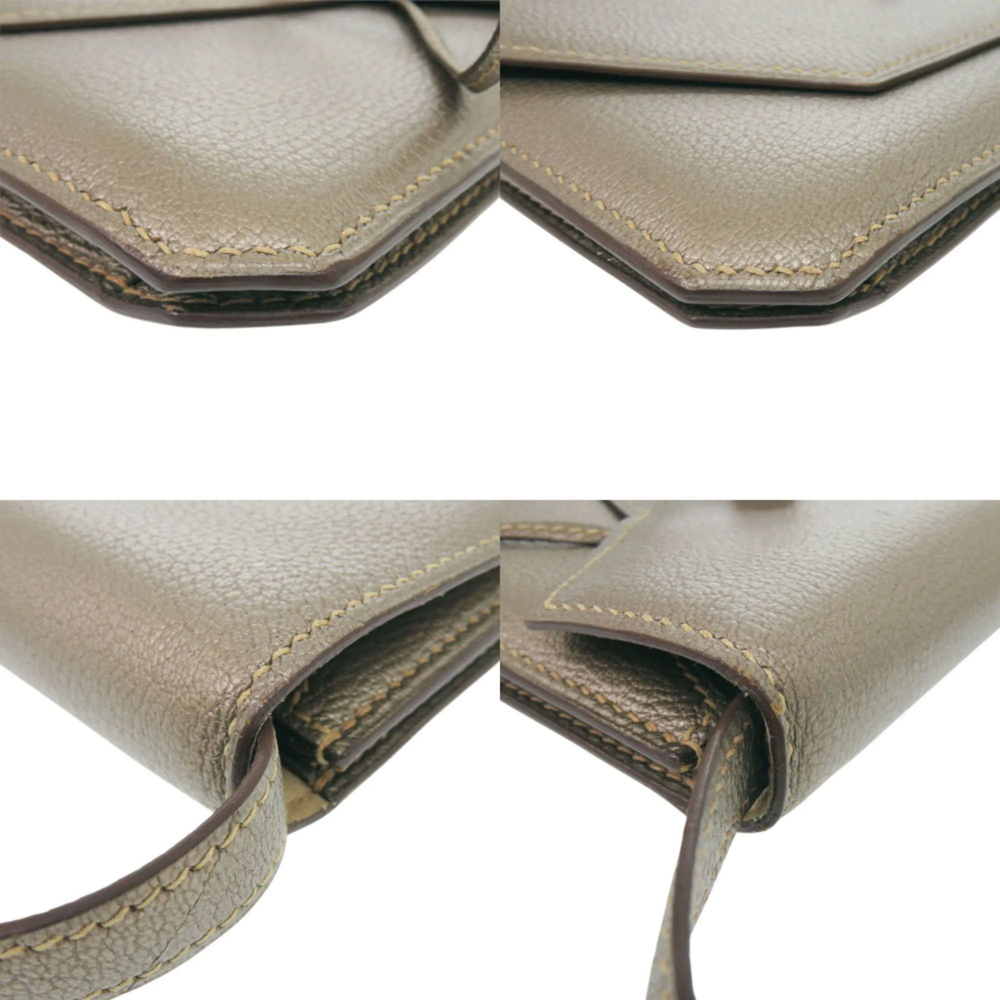 Chevre Leather Shoulder Bag (Pre-Owned) - Hermes - Modalova