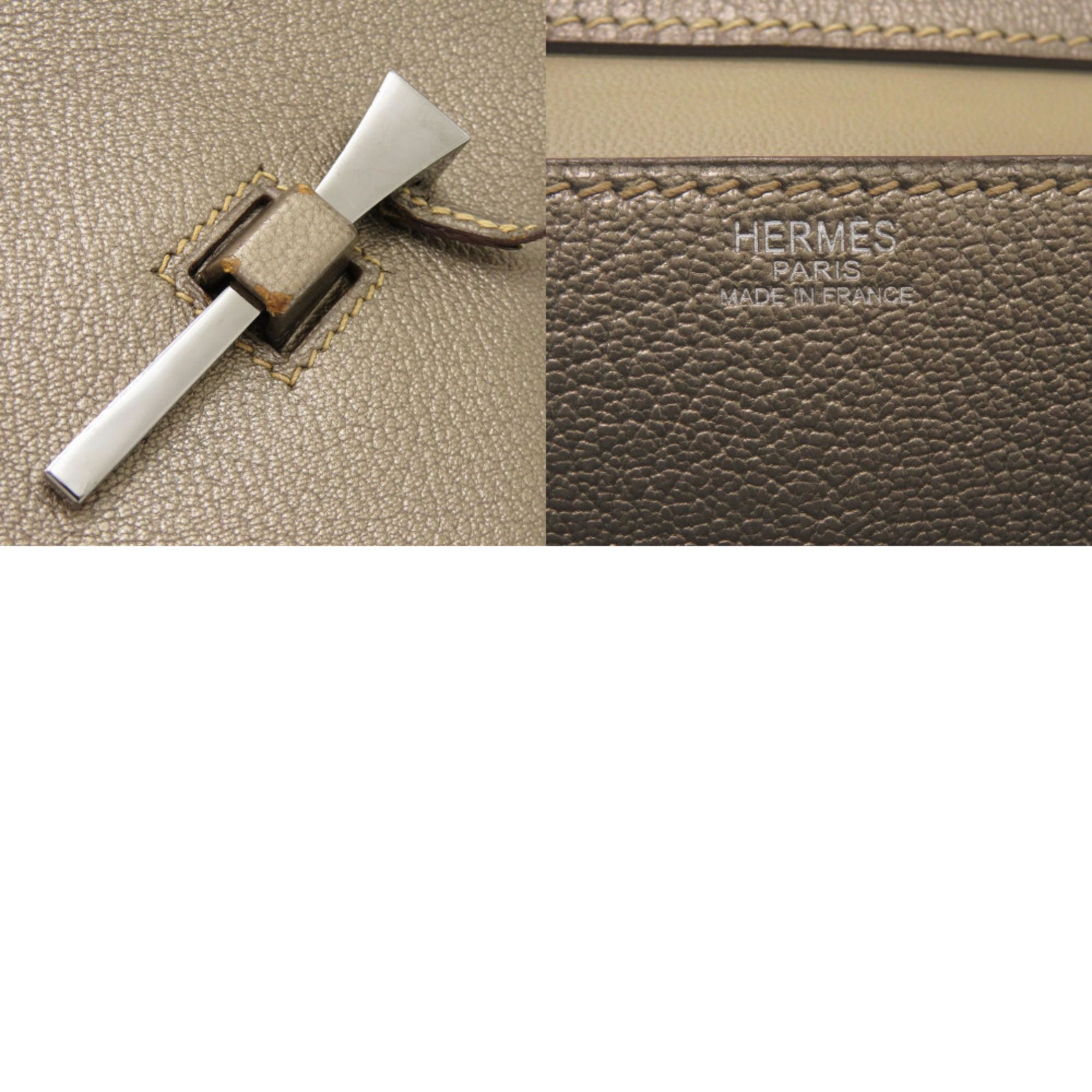 Chevre Leather Shoulder Bag (Pre-Owned) - Hermes - Modalova