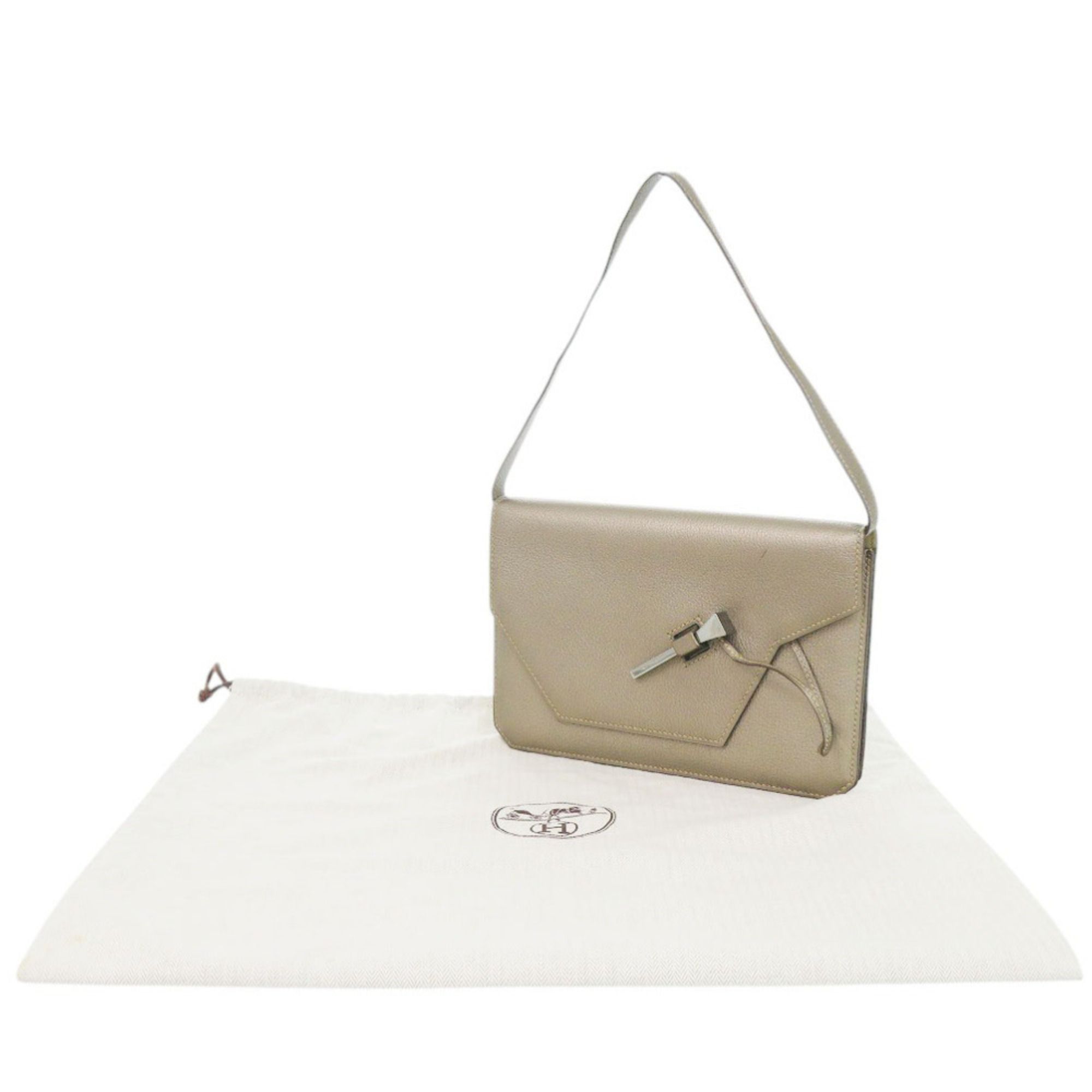 Chevre Leather Shoulder Bag (Pre-Owned) - Hermes - Modalova