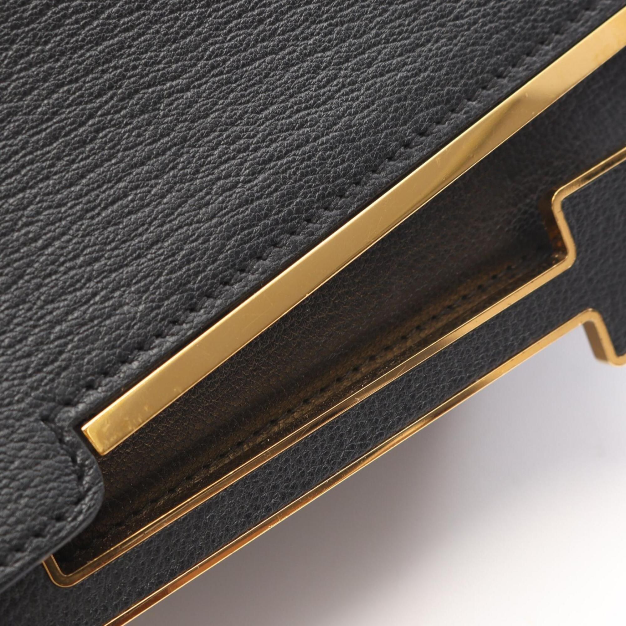 Chevre Leather Shoulder Bag (Pre-Owned) - Hermes - Modalova
