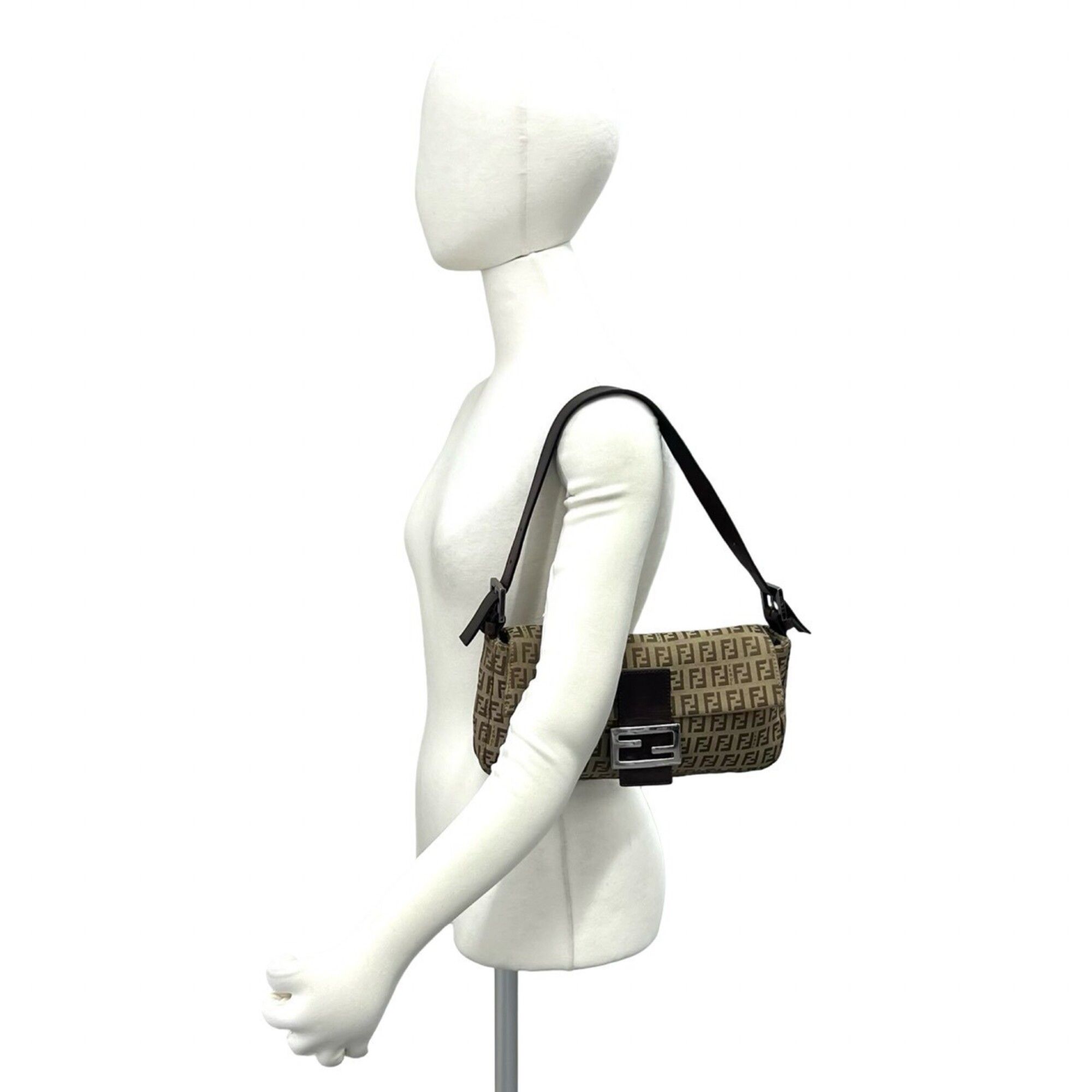 Canvas Leather Shoulder Bag (Pre-Owned) - Fendi - Modalova