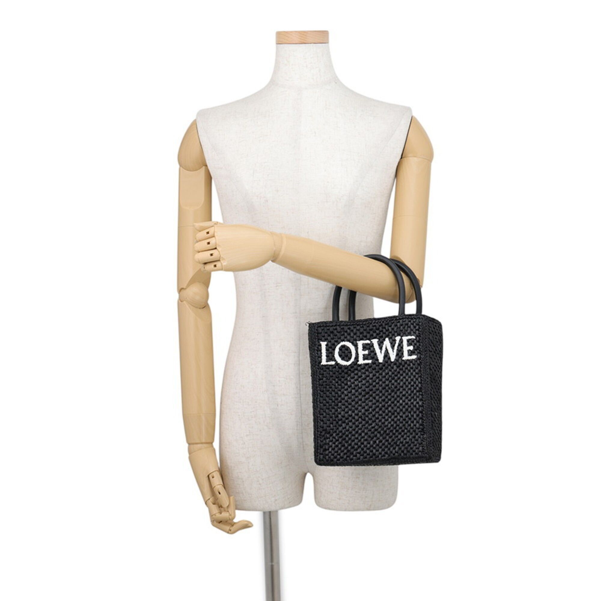 Raffia Leather Handbag (Pre-Owned) - Loewe - Modalova