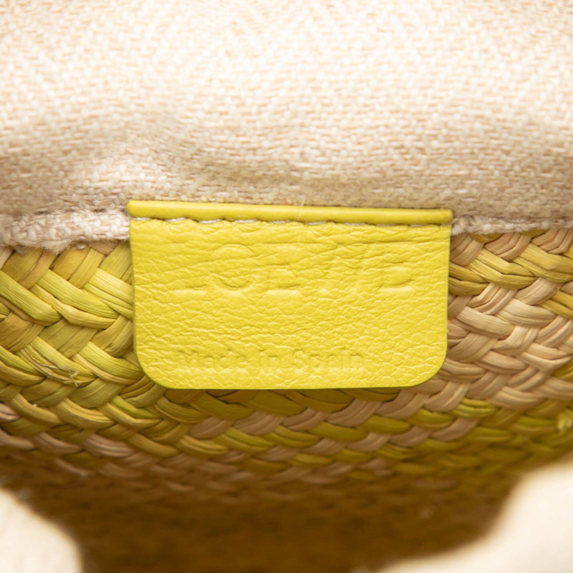 Raffia Leather Shoulder Bag (Pre-Owned) - Loewe - Modalova