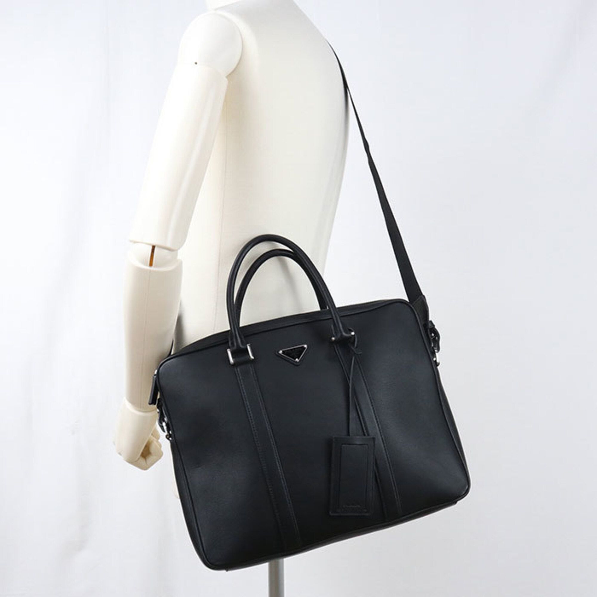 Leather Briefcase (Pre-Owned) - Prada - Modalova