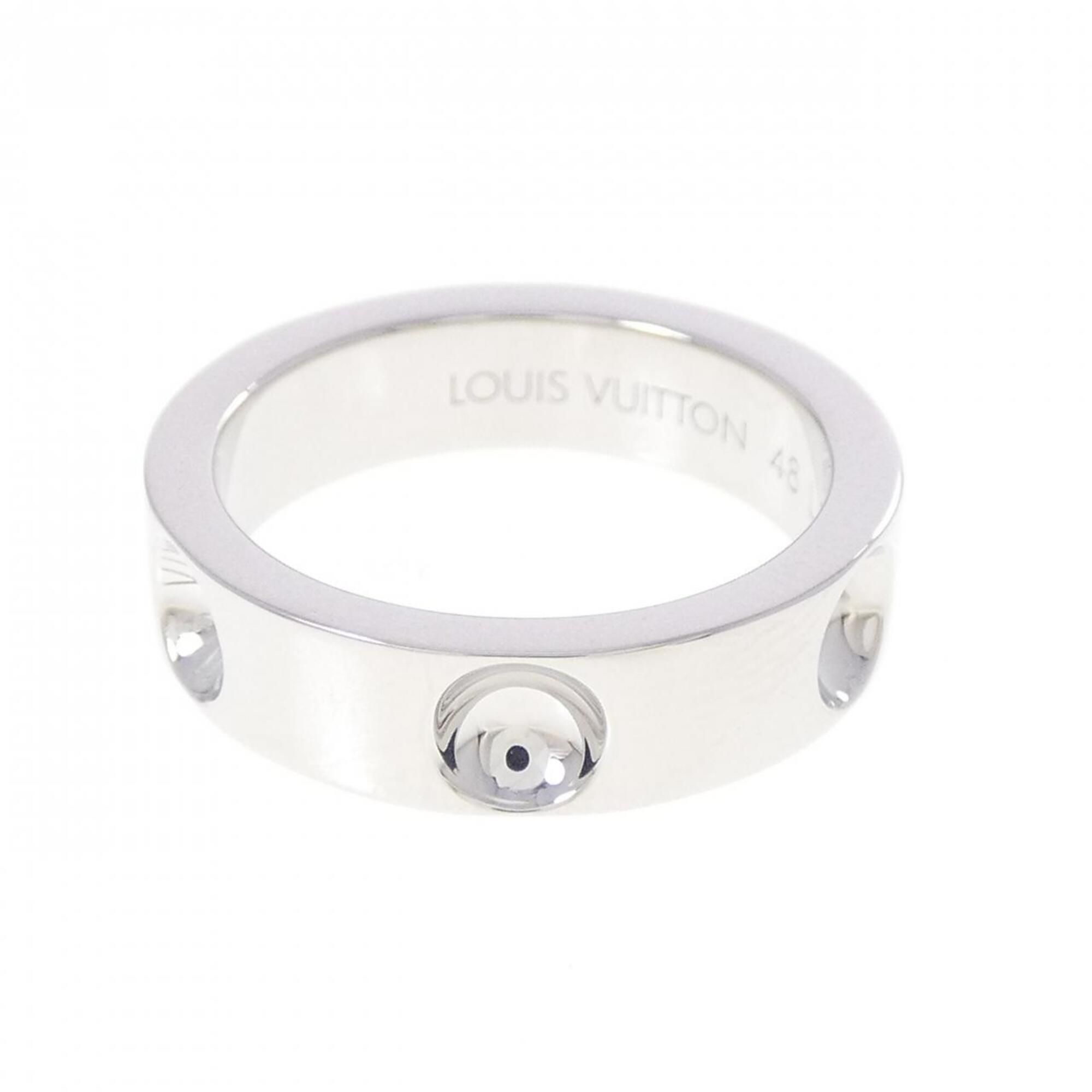 White Gold (18K) Band Ring (Pre-Owned) - Louis Vuitton - Modalova