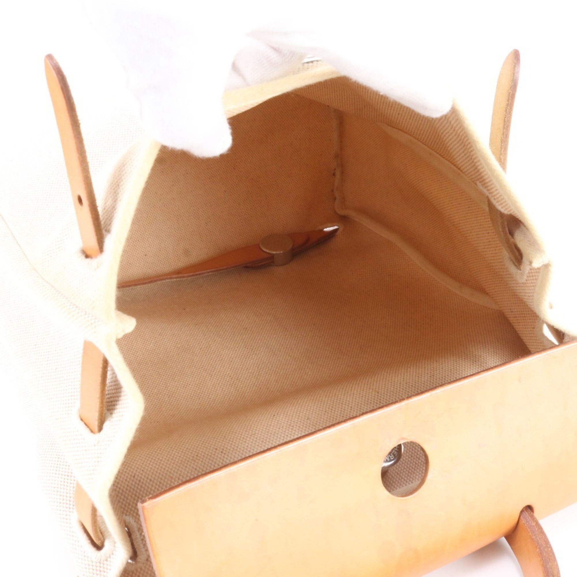 Leather Canvas Backpack (Pre-Owned) - Hermes - Modalova