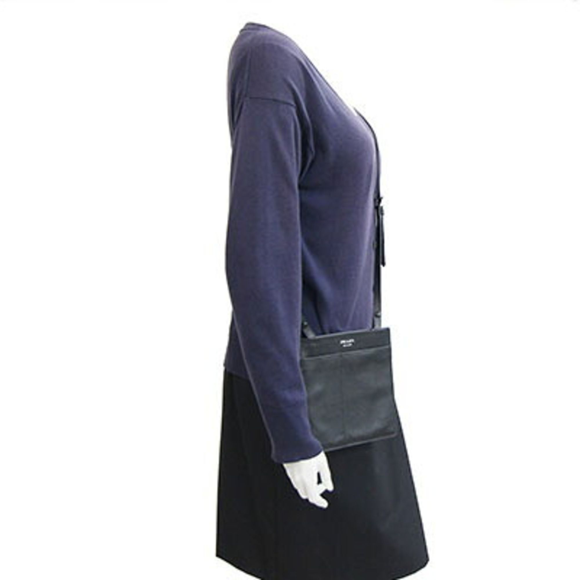 Leather Pochette Shoulder Bag (Pre-Owned) - Prada - Modalova