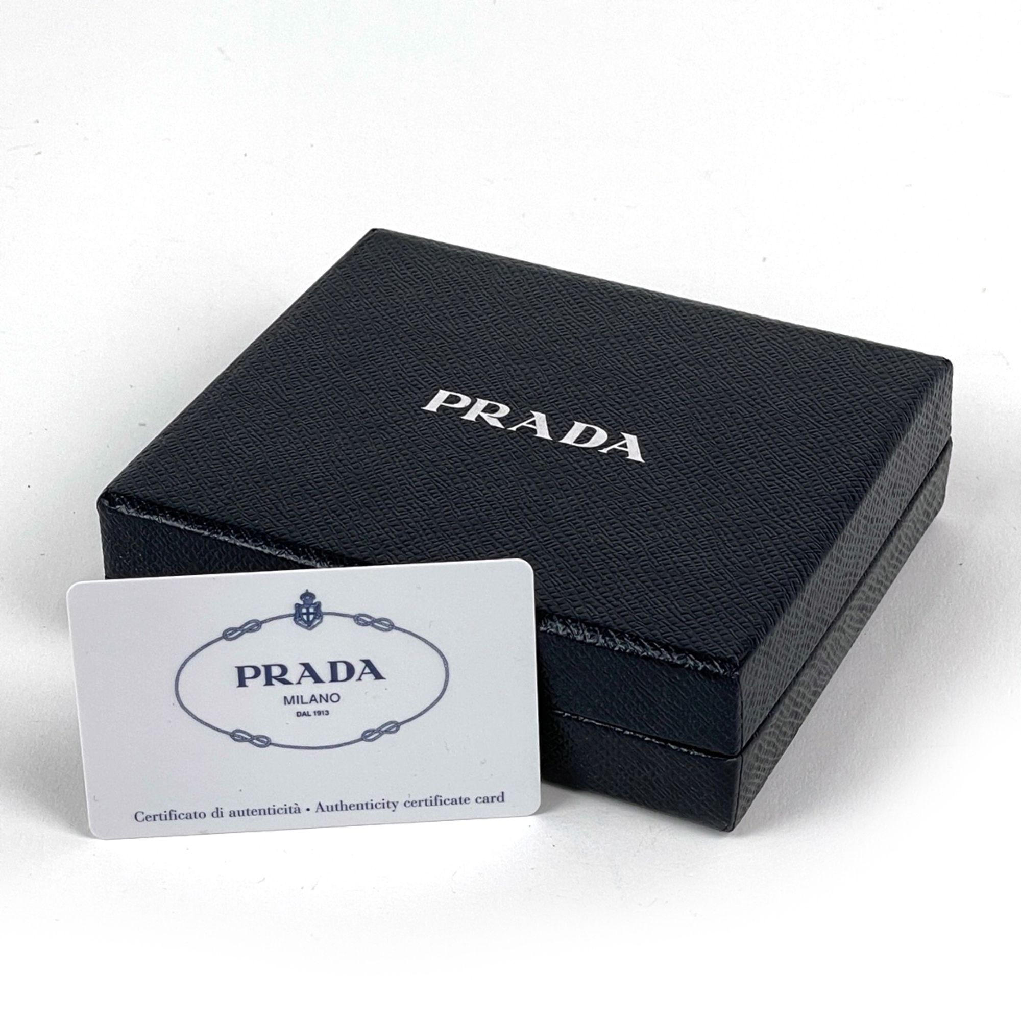 Saffiano Triangle Leather Wallet (Bi-Fold) (Pre-Owned) - Prada - Modalova