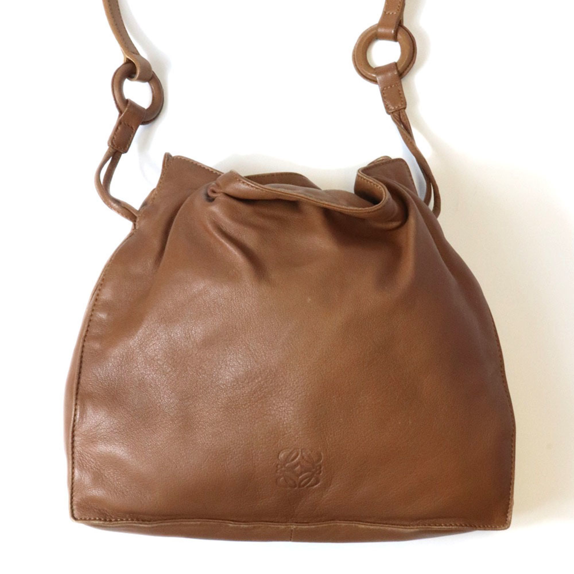 Leather Shoulder Bag (Pre-Owned) - Loewe - Modalova