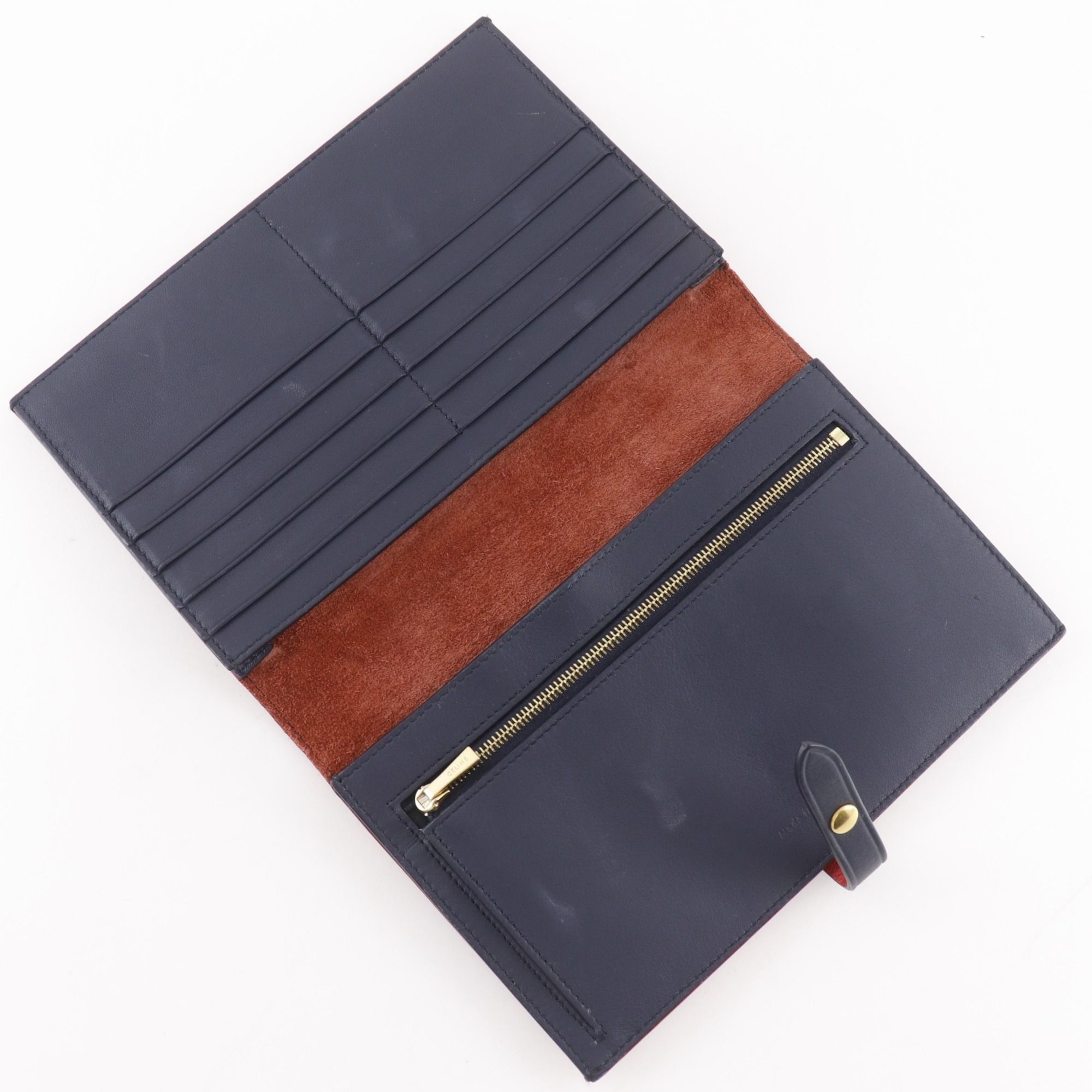 Leather Long Wallet (Bi-Fold) (Pre-Owned) - Celine - Modalova