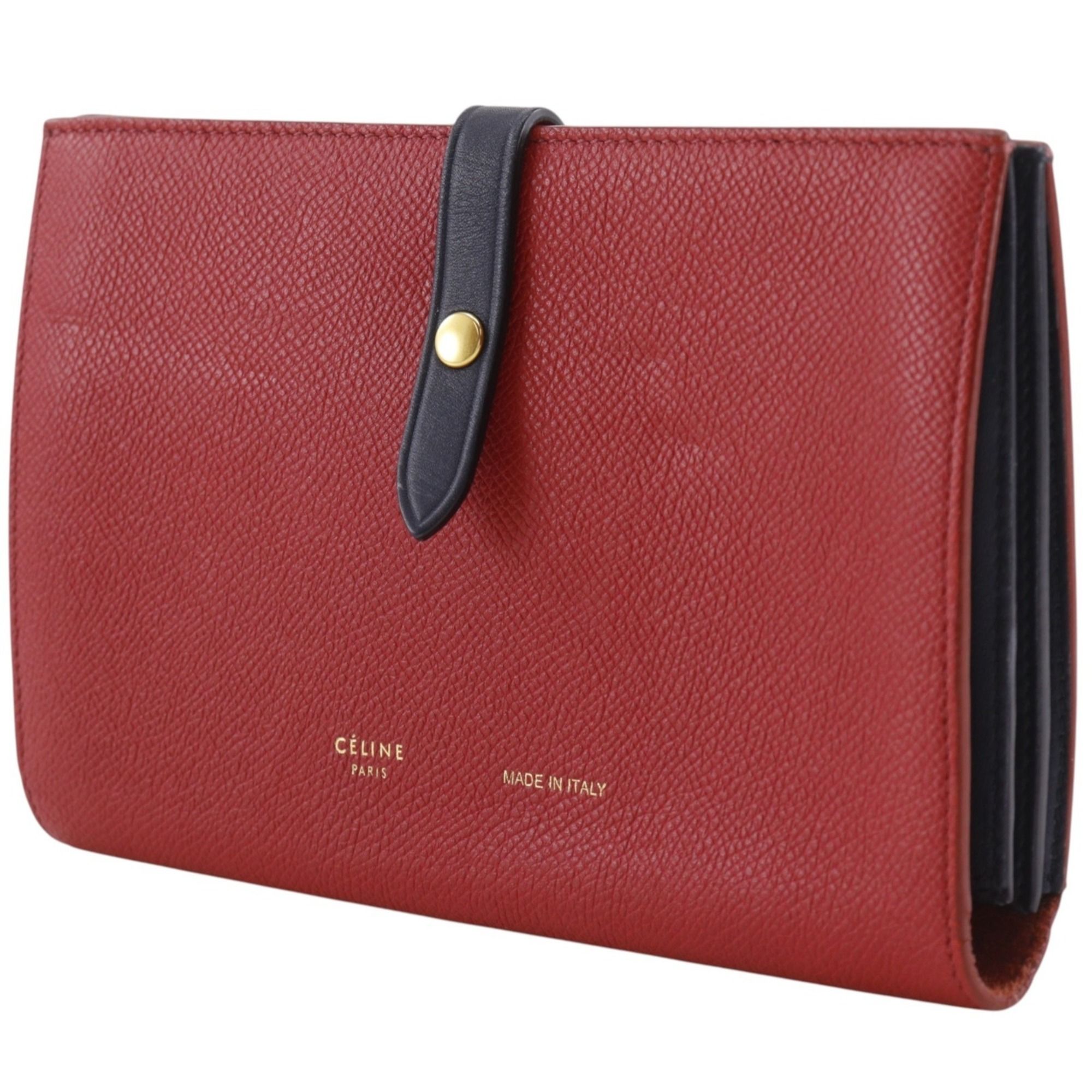 Leather Long Wallet (Bi-Fold) (Pre-Owned) - Celine - Modalova