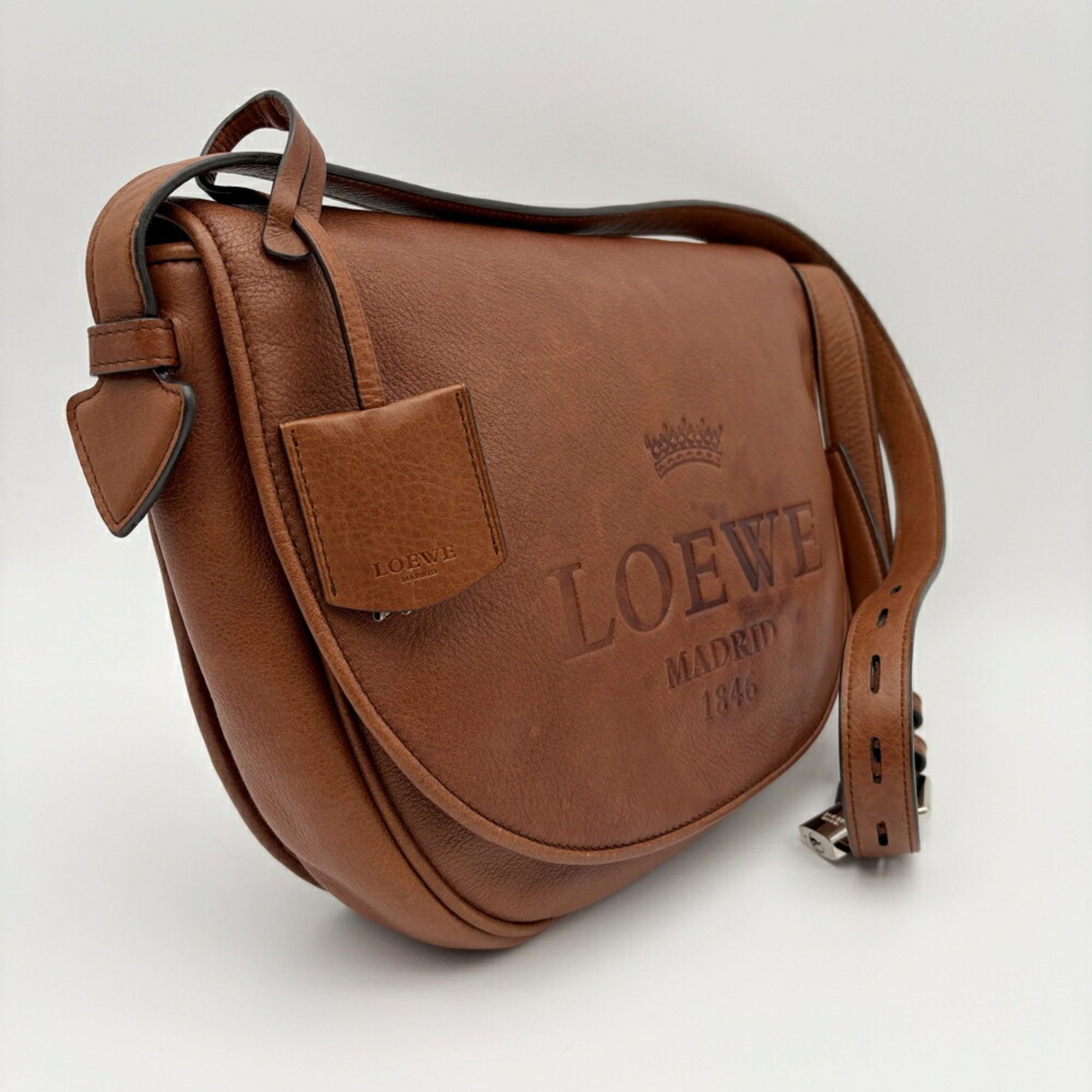 Leather Shoulder Bag (Pre-Owned) - Loewe - Modalova