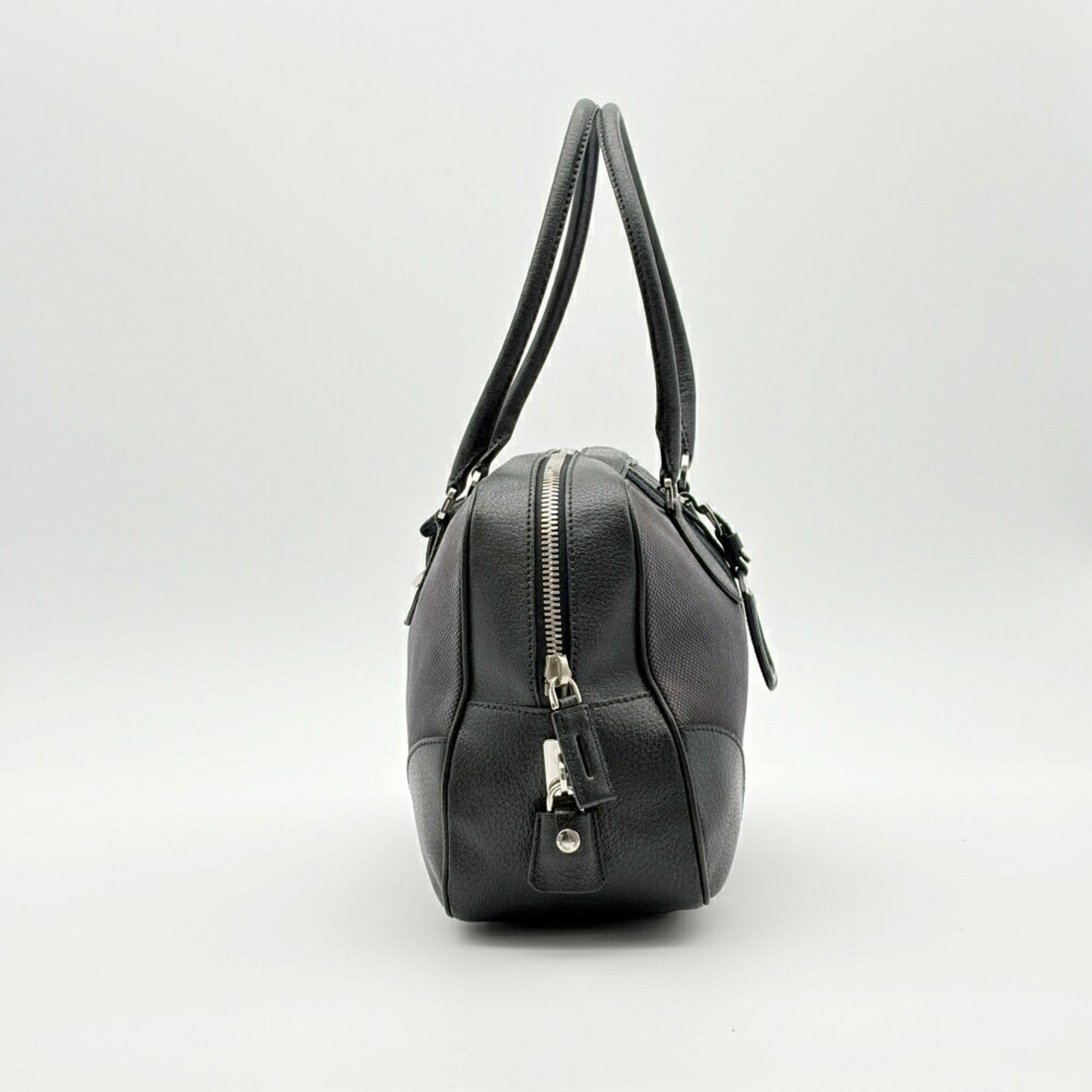 Canvas Leather Boston Bag Handbag (Pre-Owned) - Prada - Modalova
