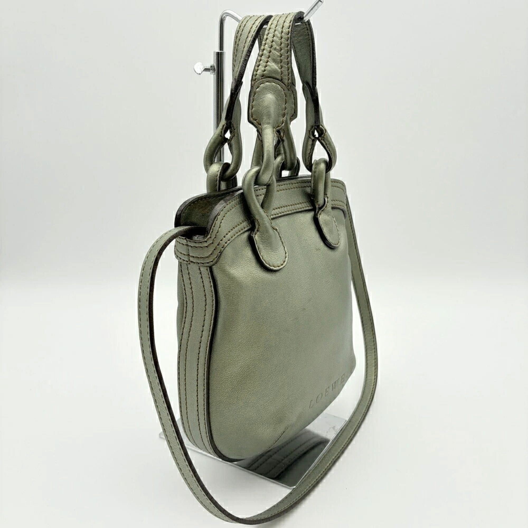 Leather Shoulder Bag (Pre-Owned) - Loewe - Modalova