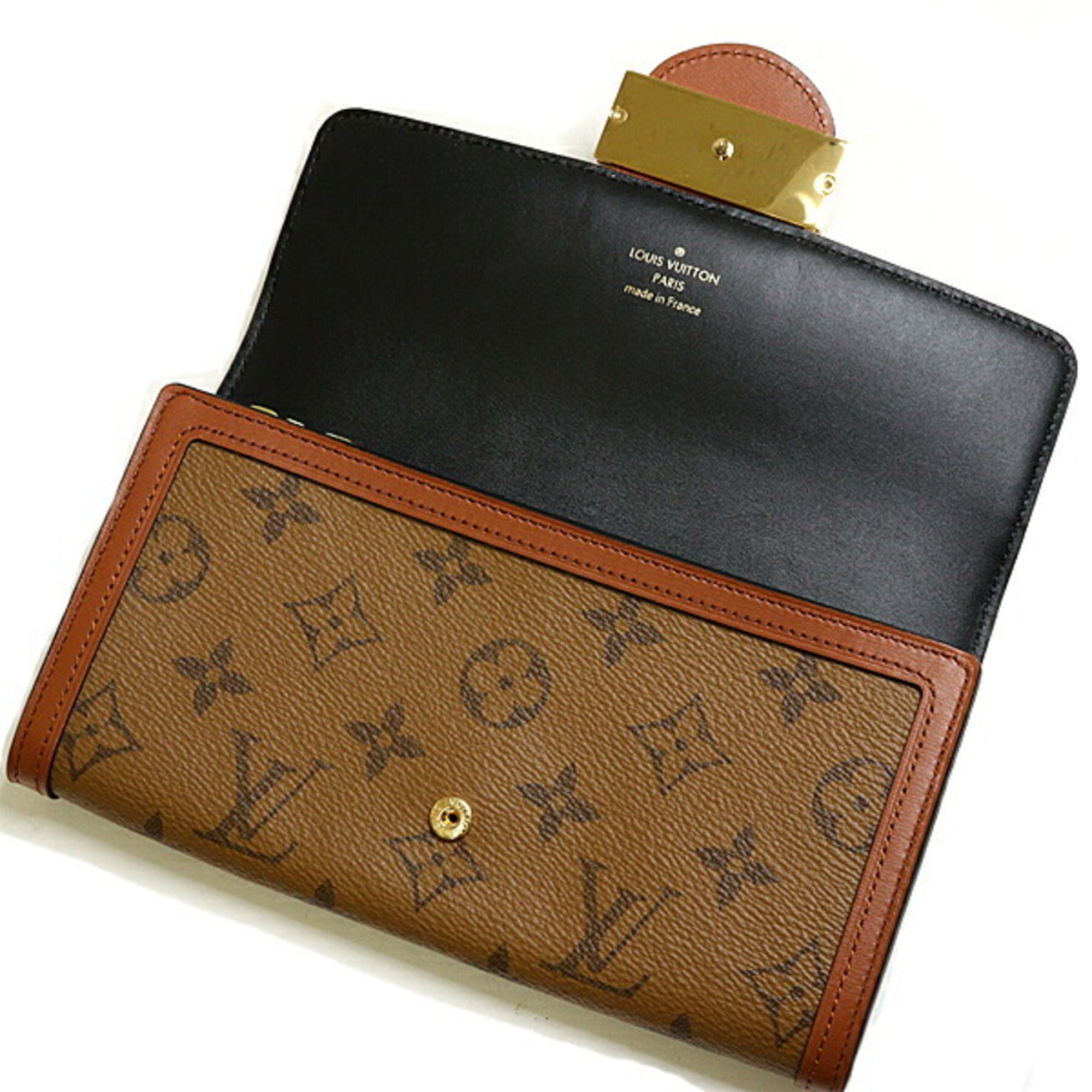 Light Monogram Monogram Reverse Leather Long Wallet (Bi-Fold) (Pre-Owned) - Louis Vuitton - Modalova