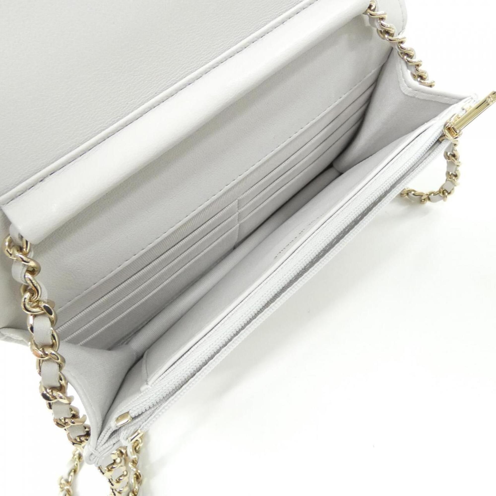 Leather Chain/Shoulder Wallet (Pre-Owned) - Chanel - Modalova