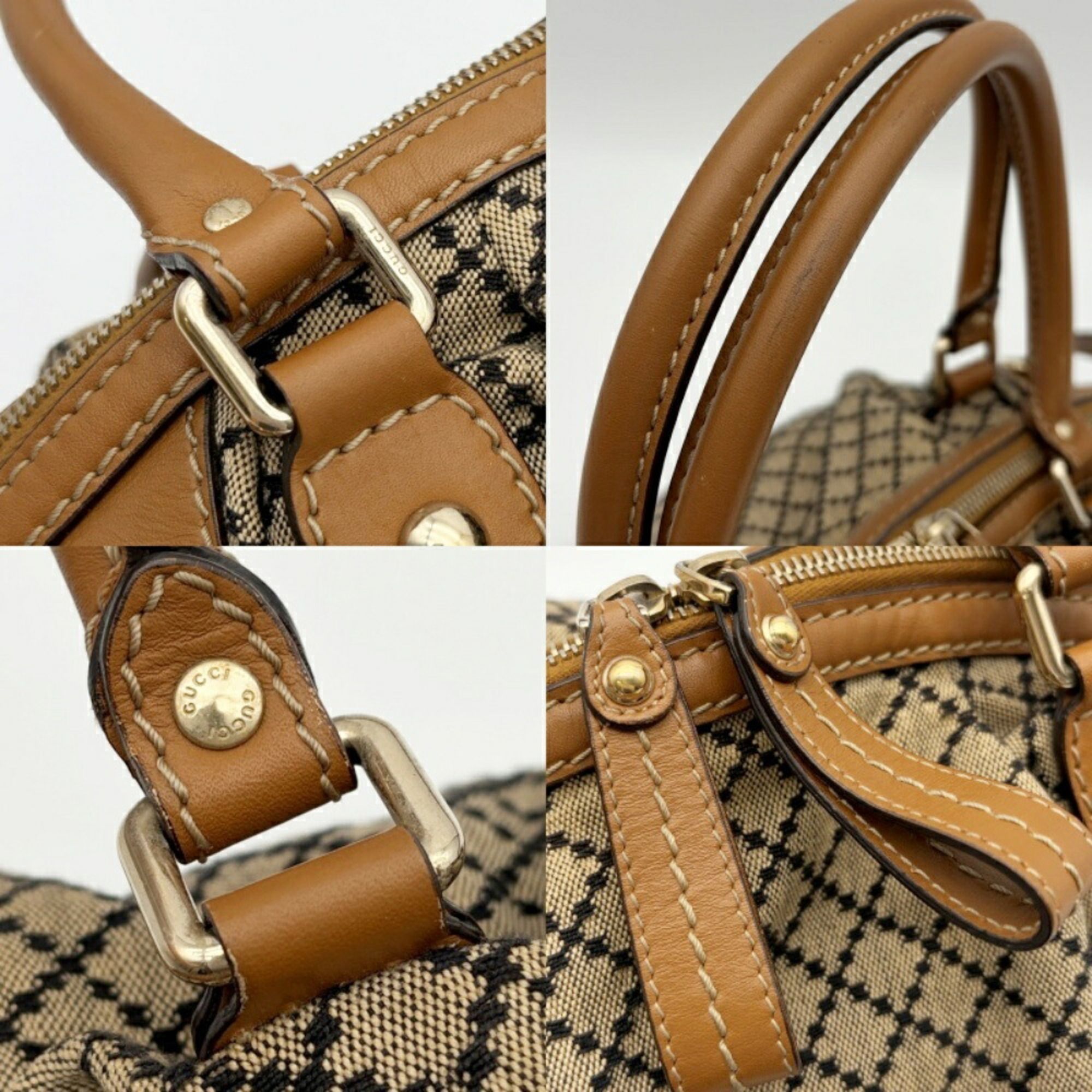 Canvas Leather Shoulder Bag (Pre-Owned) - Gucci - Modalova