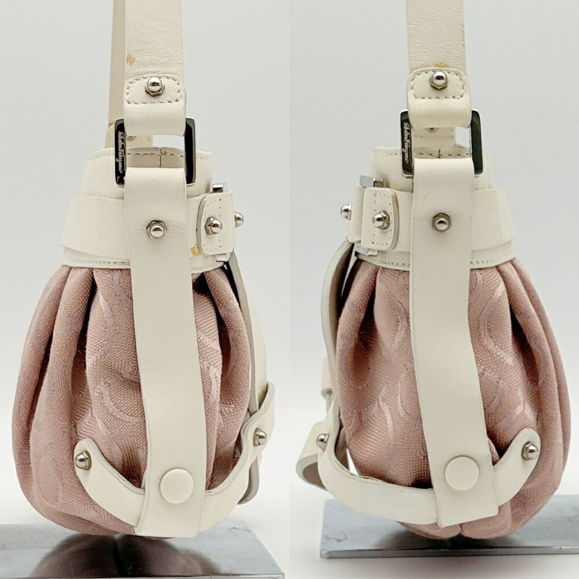 Canvas Leather Shoulder Bag (Pre-Owned) - Salvatore Ferragamo - Modalova