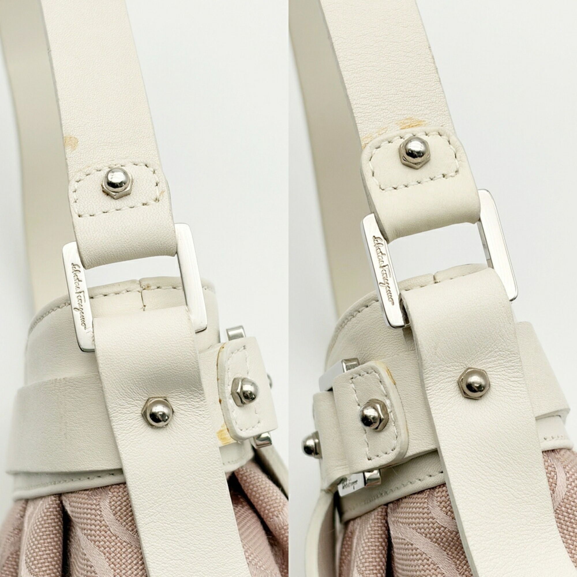 Canvas Leather Shoulder Bag (Pre-Owned) - Salvatore Ferragamo - Modalova