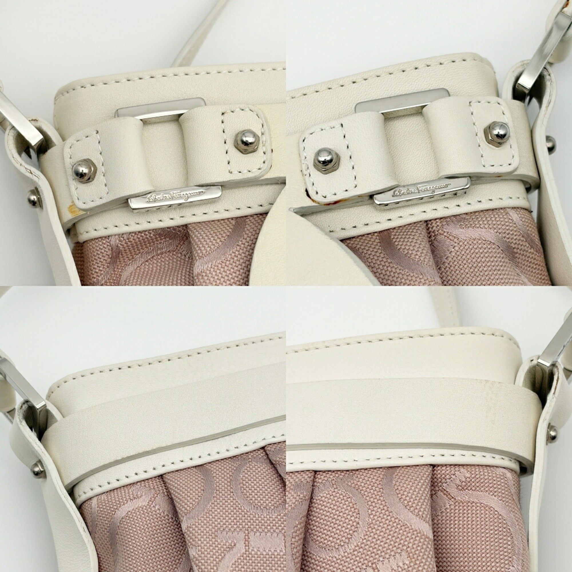 Canvas Leather Shoulder Bag (Pre-Owned) - Salvatore Ferragamo - Modalova