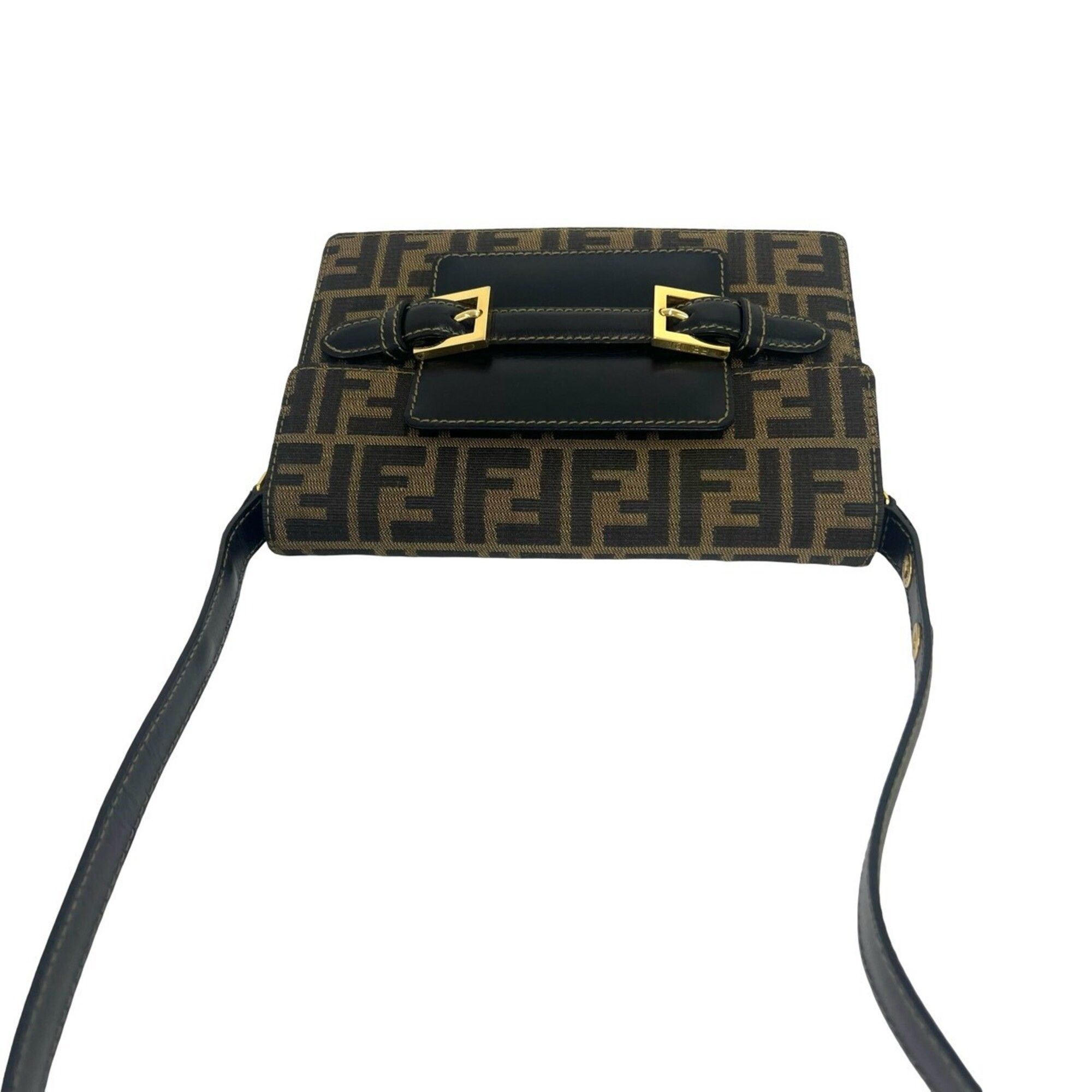 Canvas Leather Shoulder Bag (Pre-Owned) - Fendi - Modalova