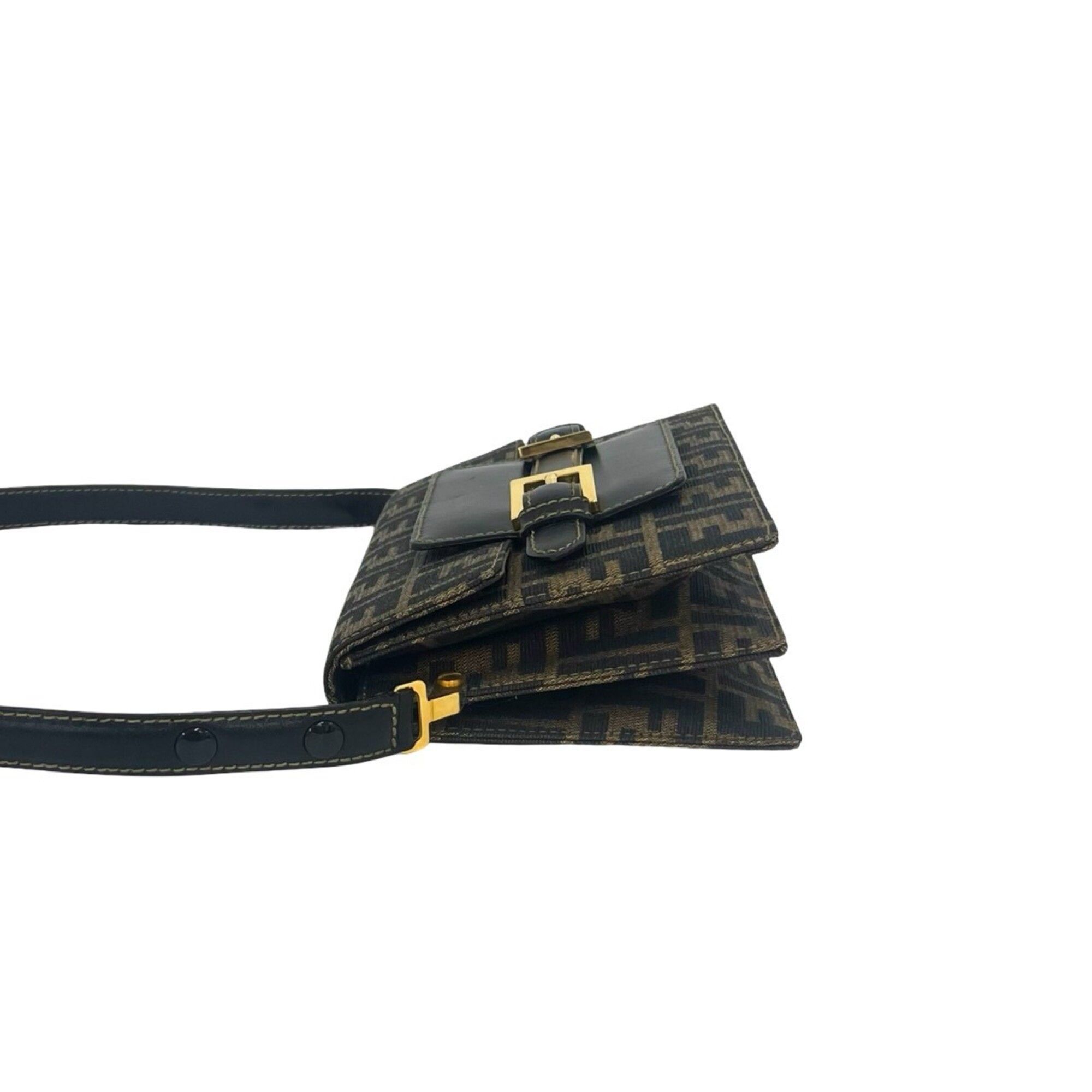 Canvas Leather Shoulder Bag (Pre-Owned) - Fendi - Modalova