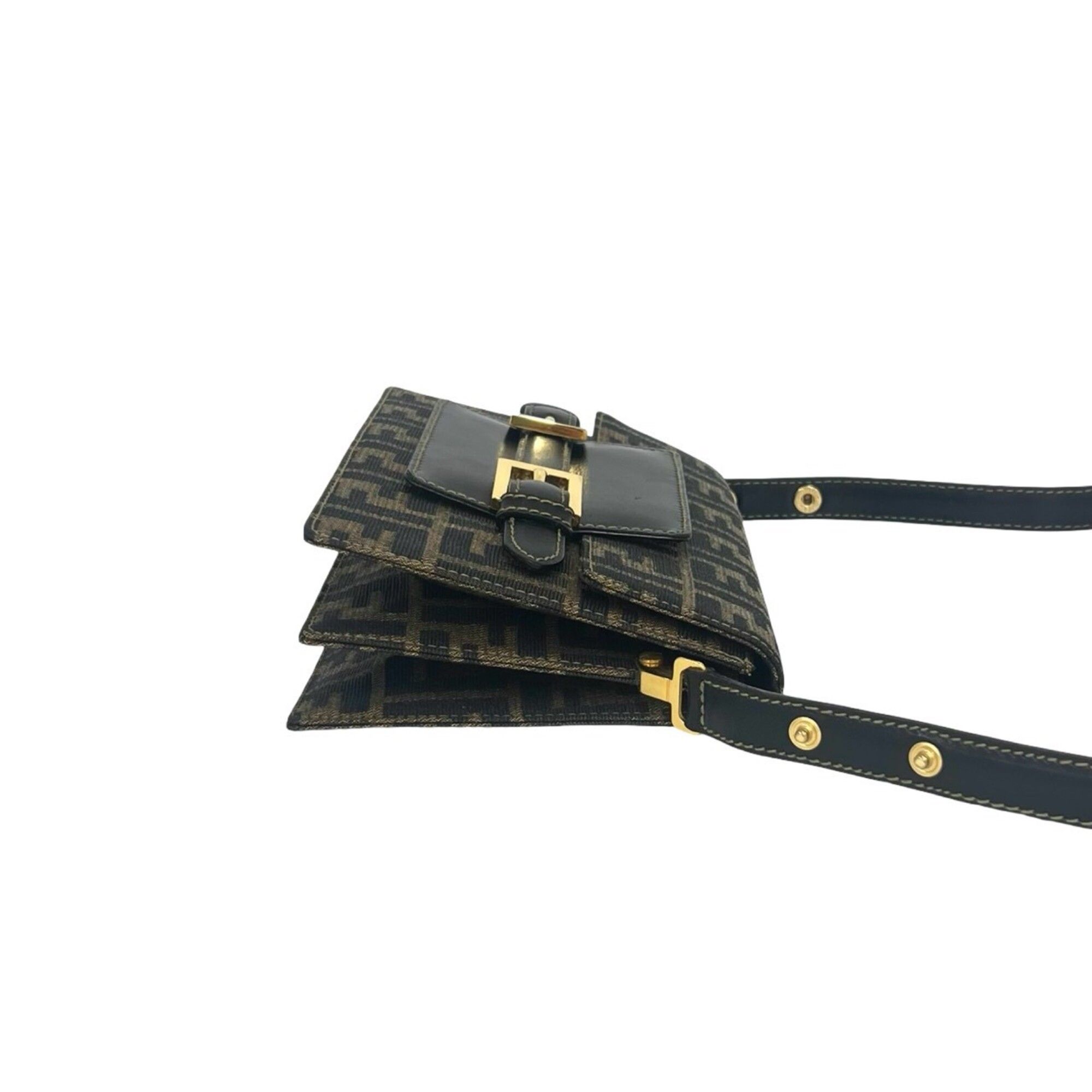 Canvas Leather Shoulder Bag (Pre-Owned) - Fendi - Modalova