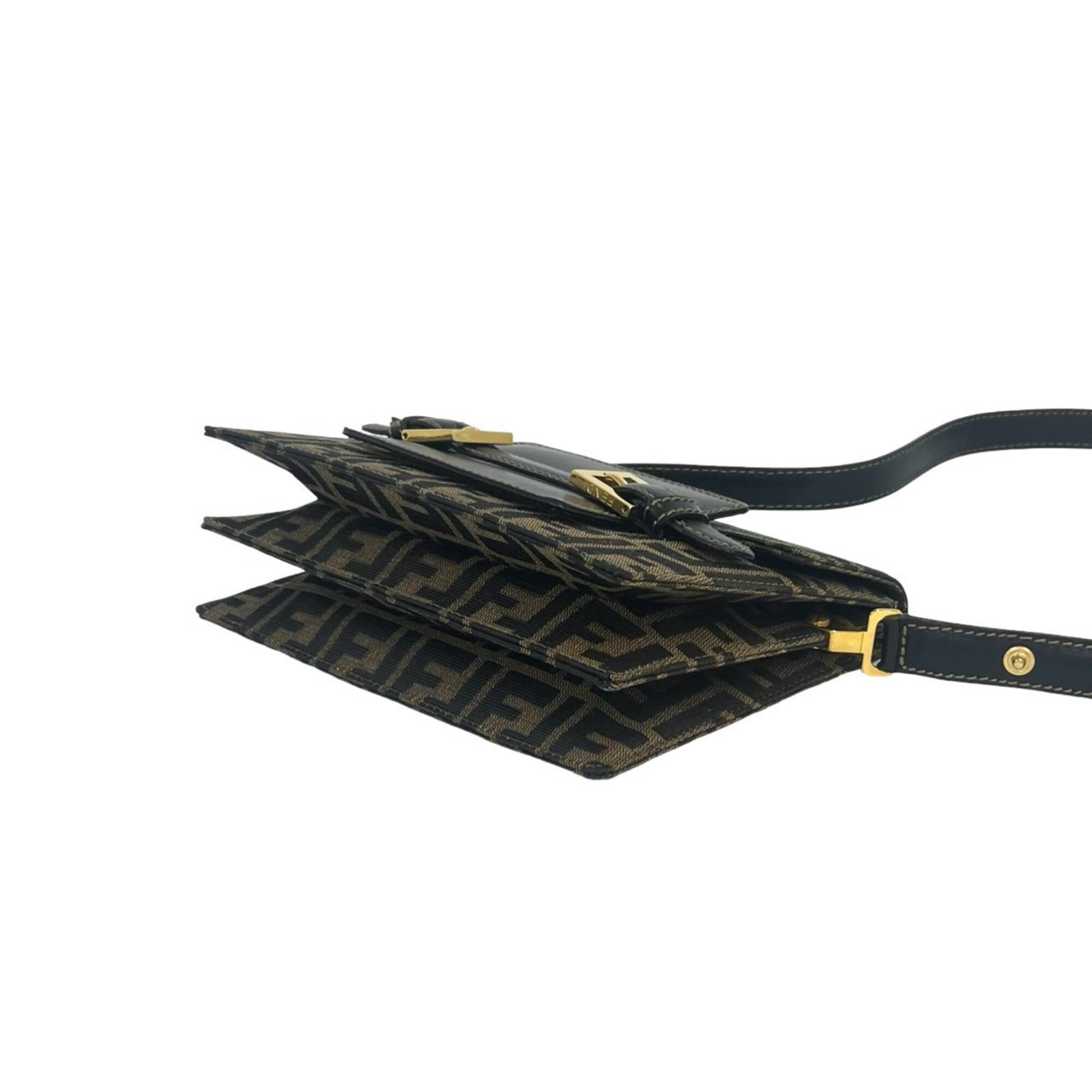 Canvas Leather Shoulder Bag (Pre-Owned) - Fendi - Modalova