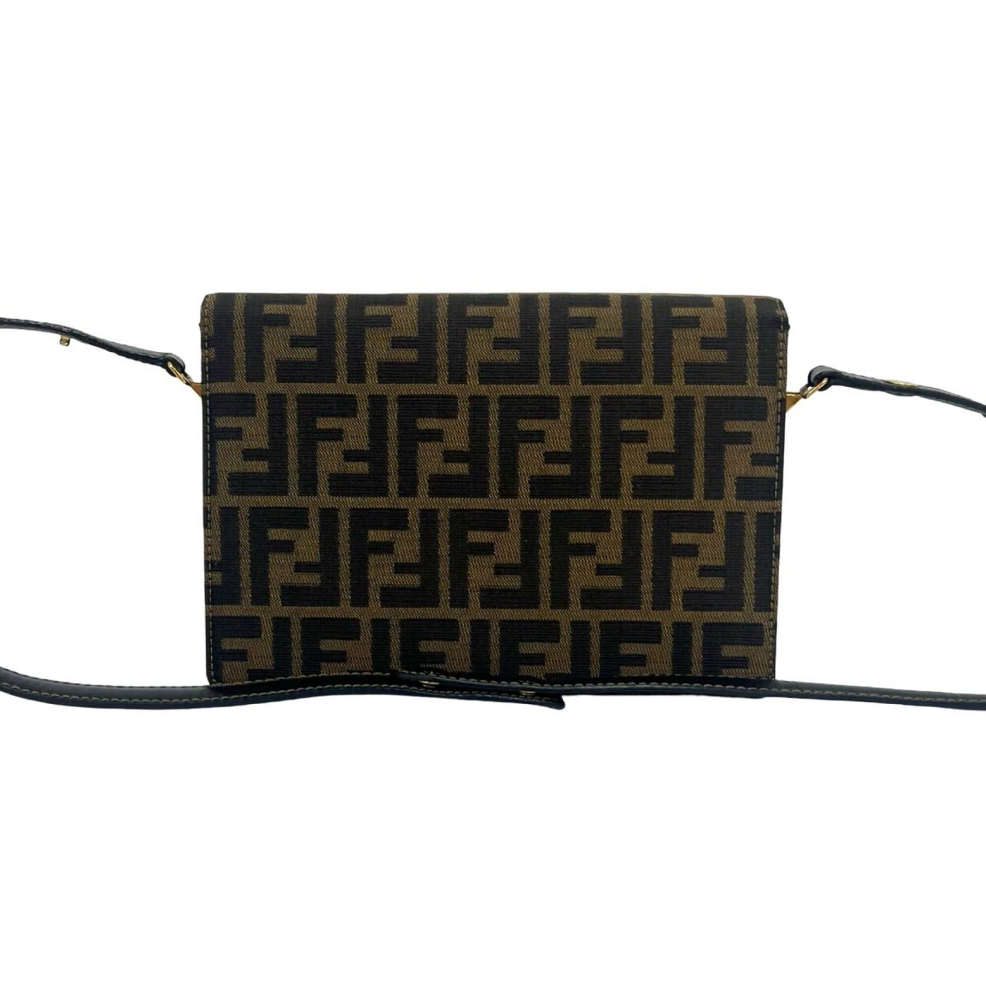 Canvas Leather Shoulder Bag (Pre-Owned) - Fendi - Modalova