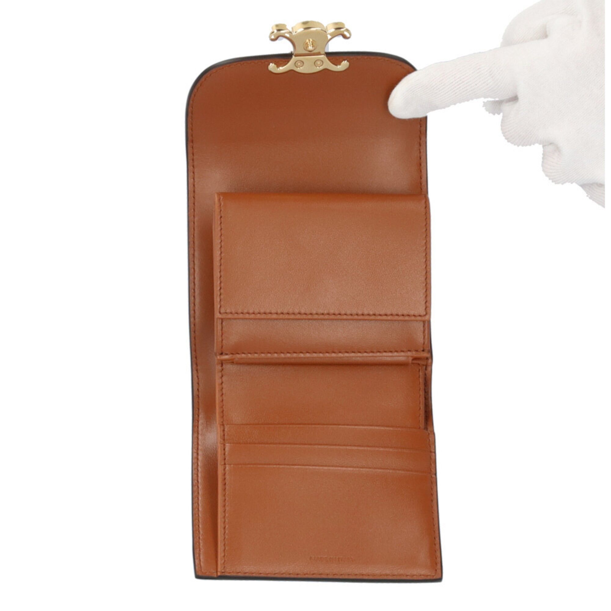 Canvas Leather Wallet (Tri-Fold) (Pre-Owned) - Celine - Modalova