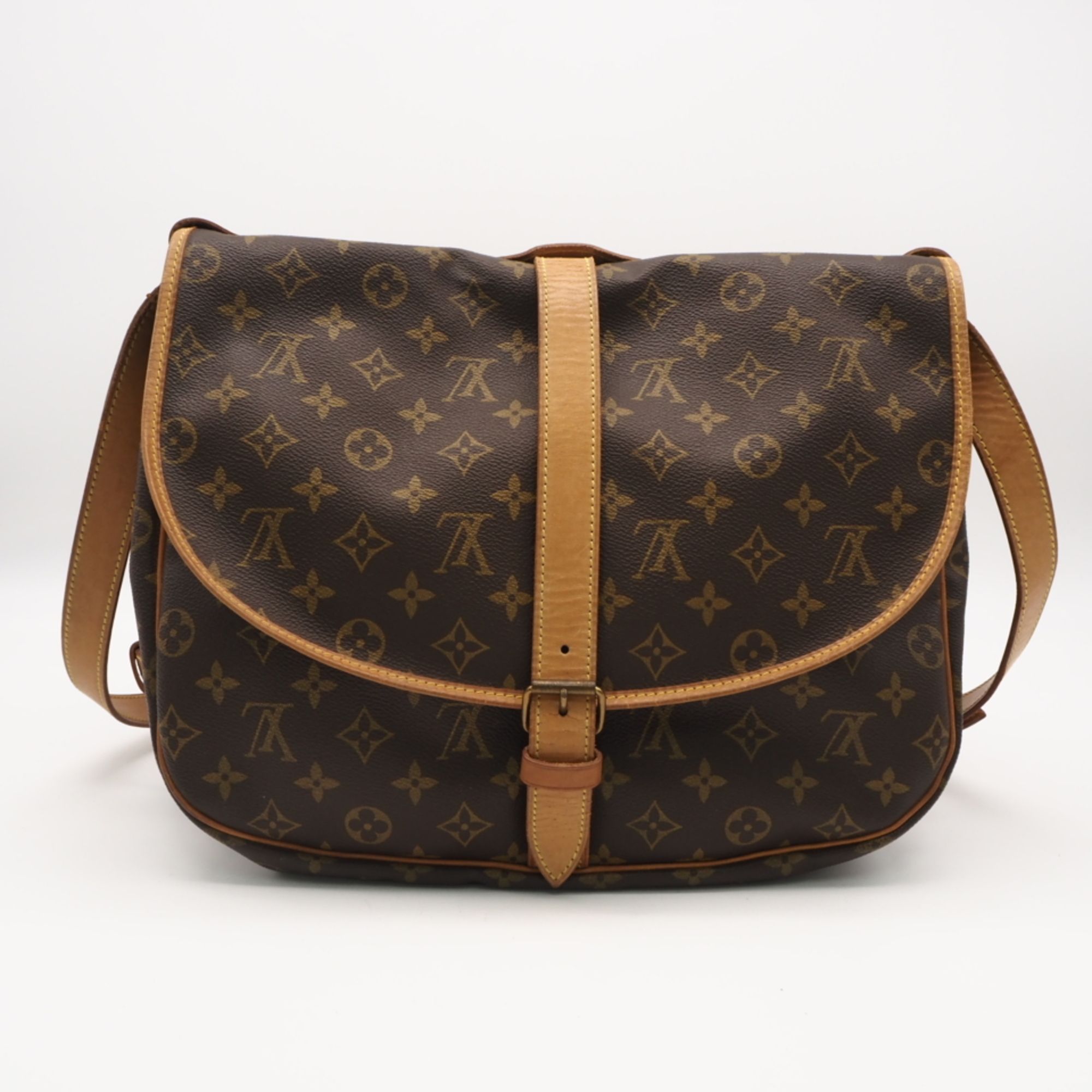 Monogram Coated Canvas Leather Shoulder Bag (Pre-Owned) - Louis Vuitton - Modalova