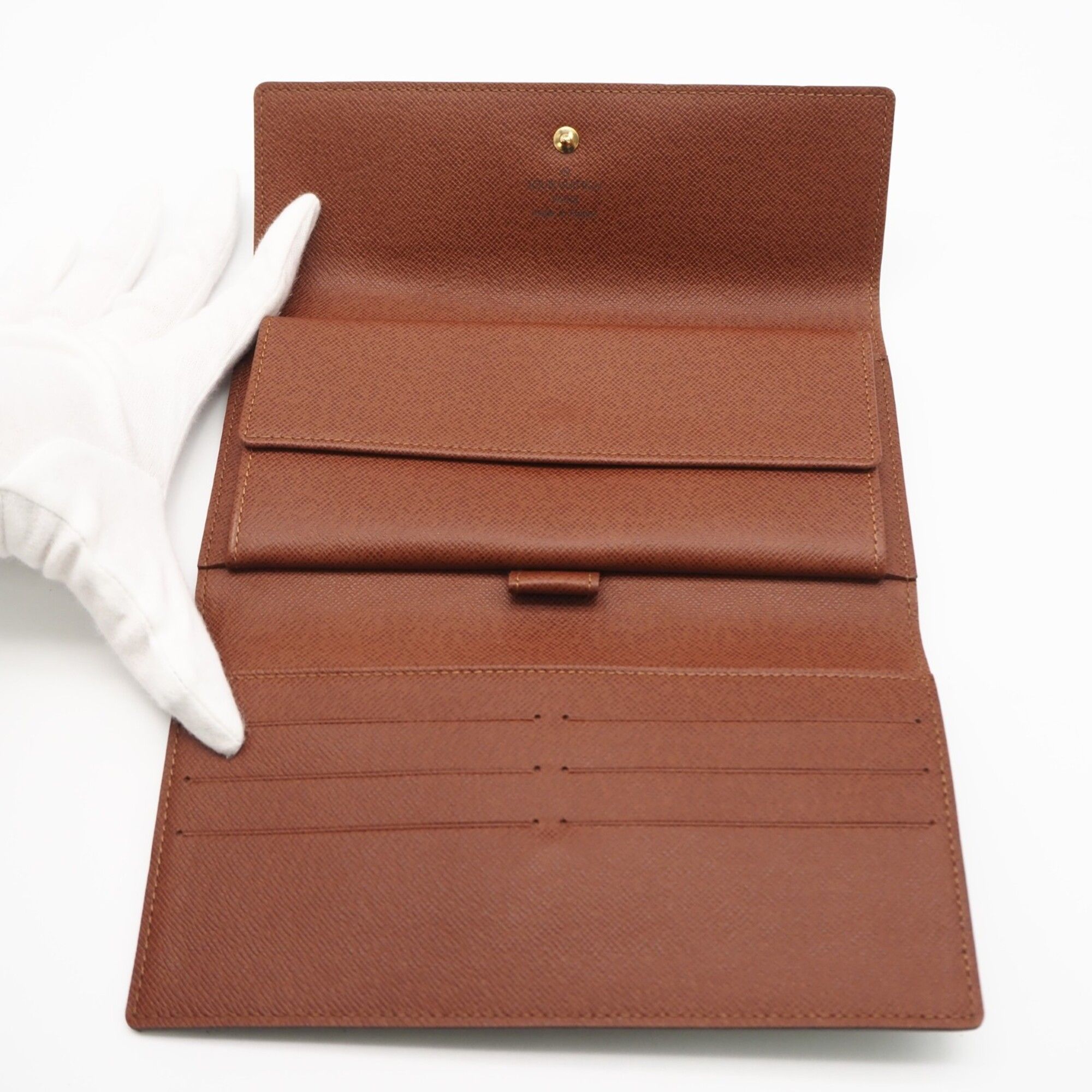Coated Canvas Leather Long Wallet (Bi-Fold) (Pre-Owned) - Louis Vuitton - Modalova