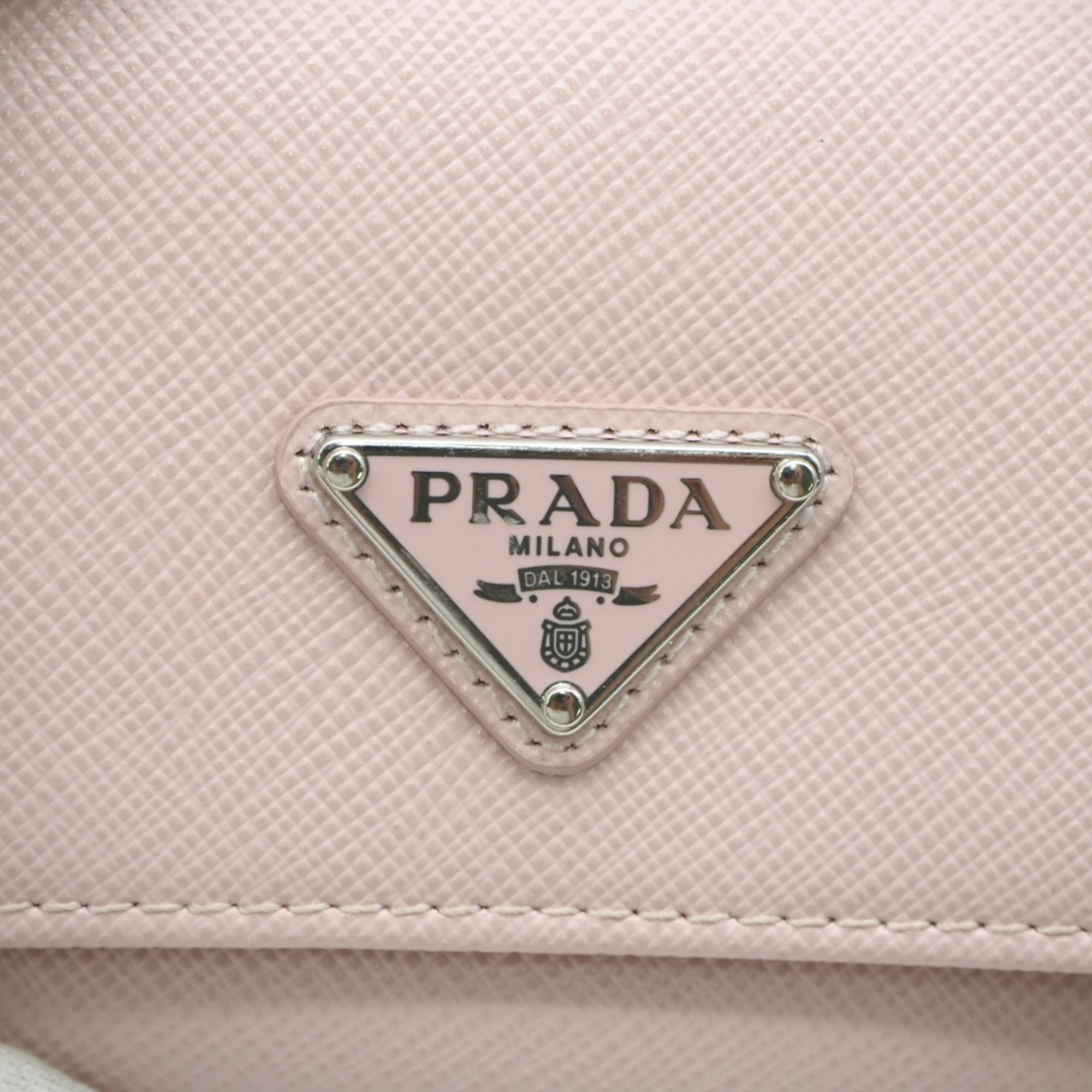 Saffiano Triangle Wallet (Tri-Fold) (Pre-Owned) - Prada - Modalova