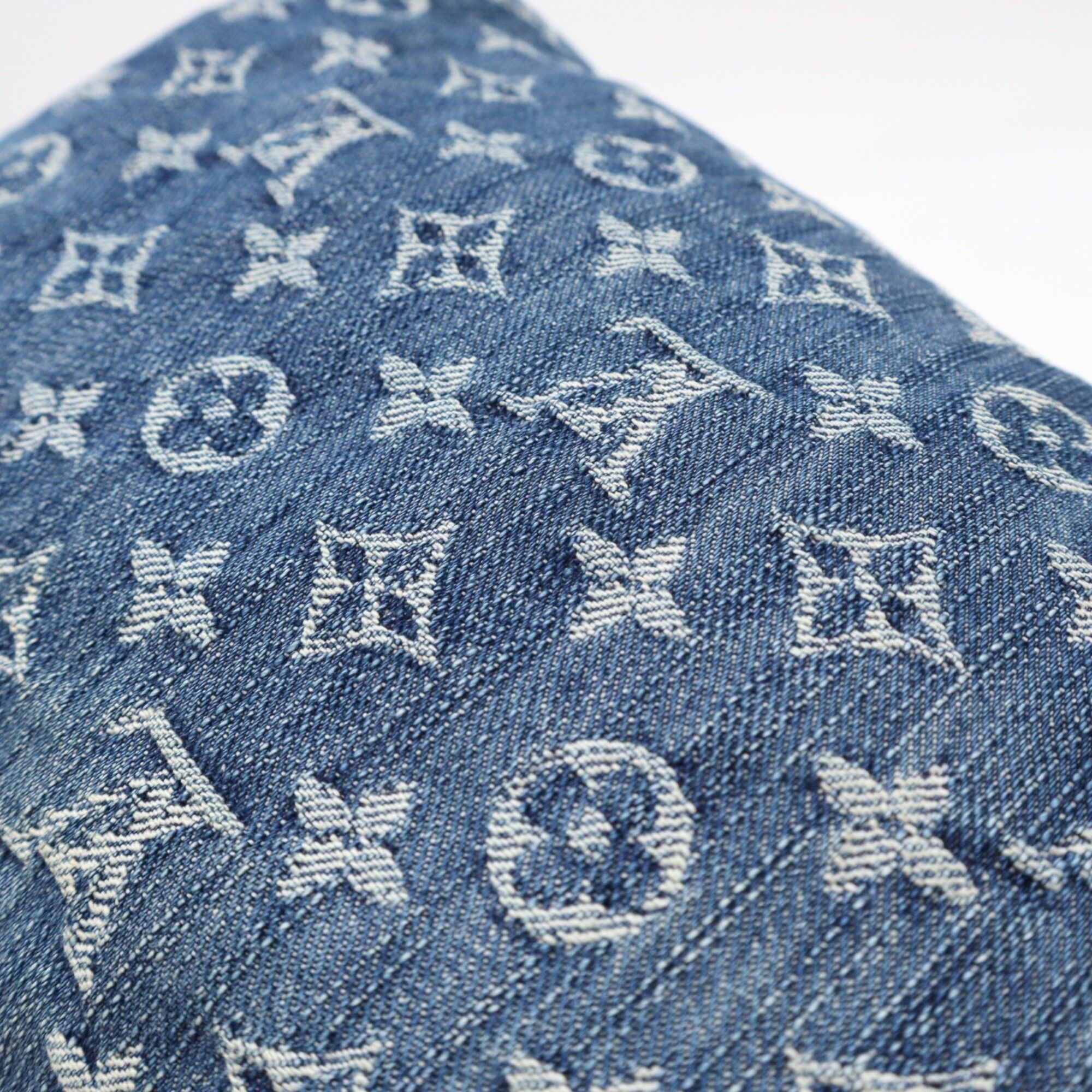 Monogram Denim Cotton Leather Shoulder Bag (Pre-Owned) - Louis Vuitton - Modalova