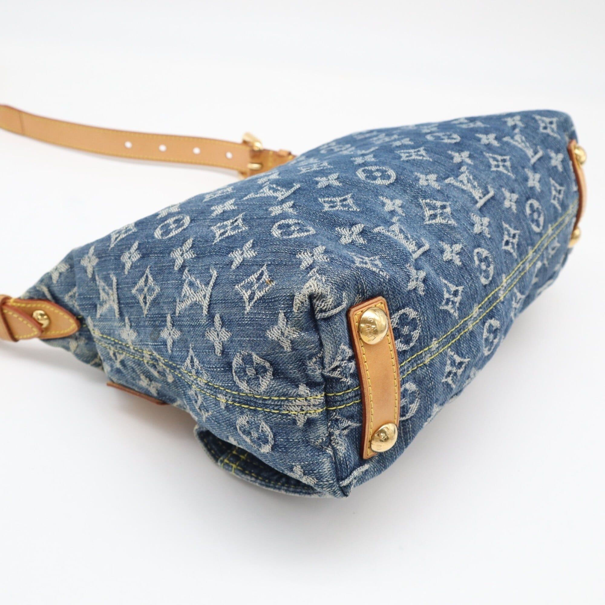 Monogram Denim Cotton Leather Shoulder Bag (Pre-Owned) - Louis Vuitton - Modalova
