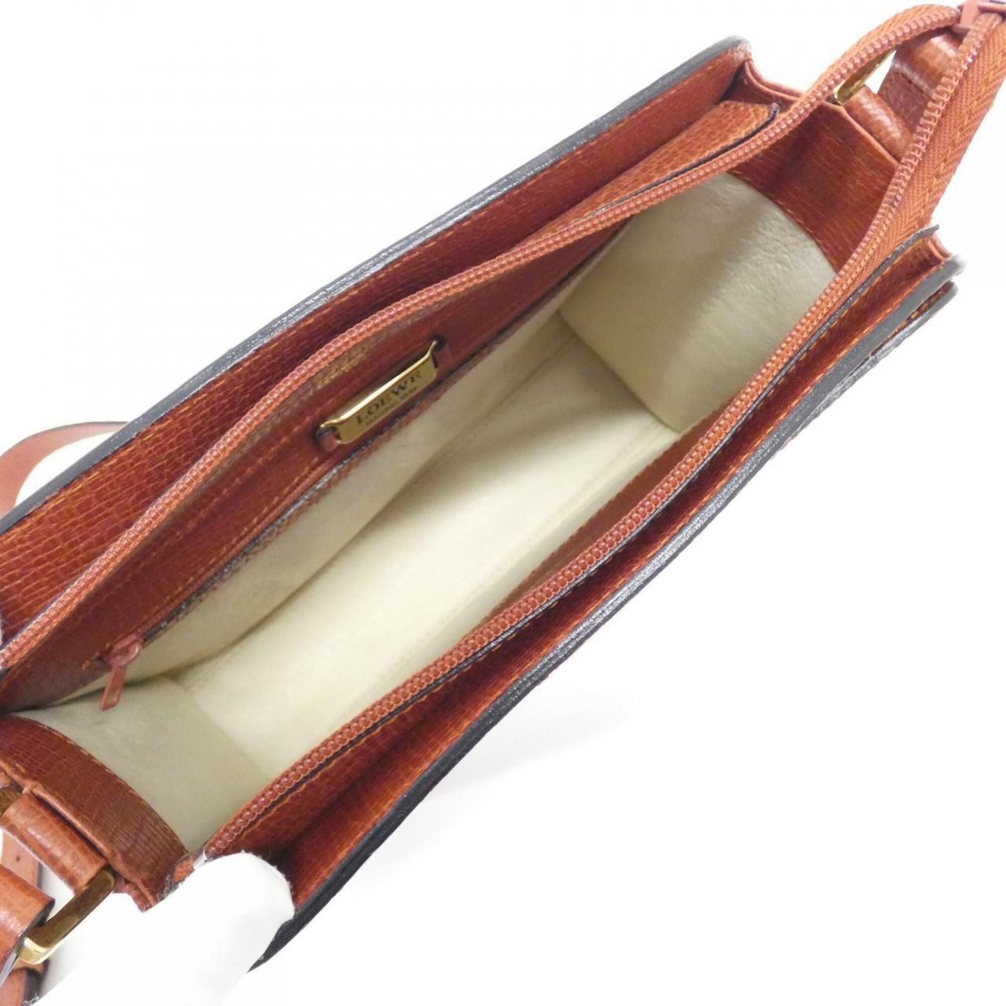 Leather Shoulder Bag (Pre-Owned) - Loewe - Modalova