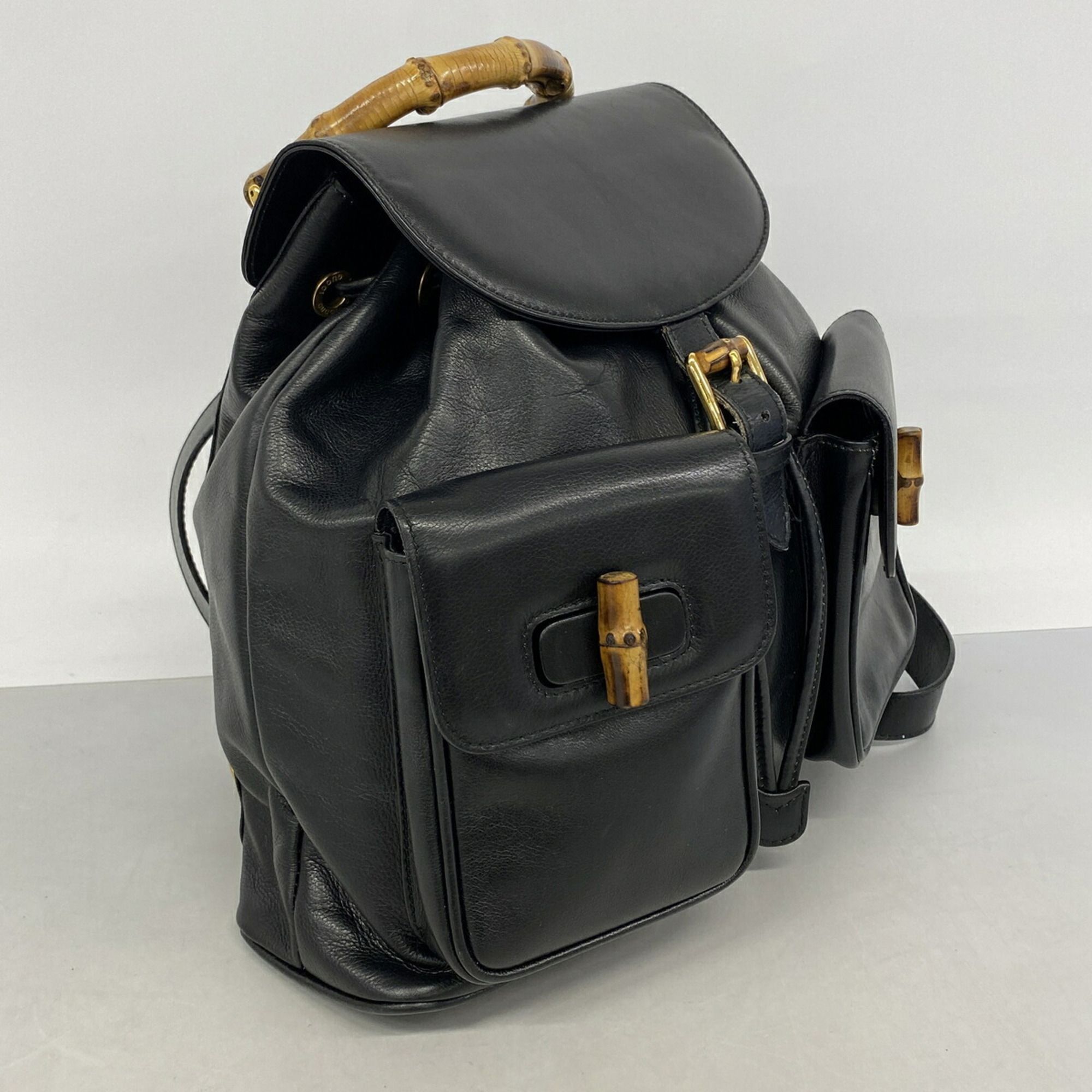 Leather Backpack (Pre-Owned) - Gucci - Modalova