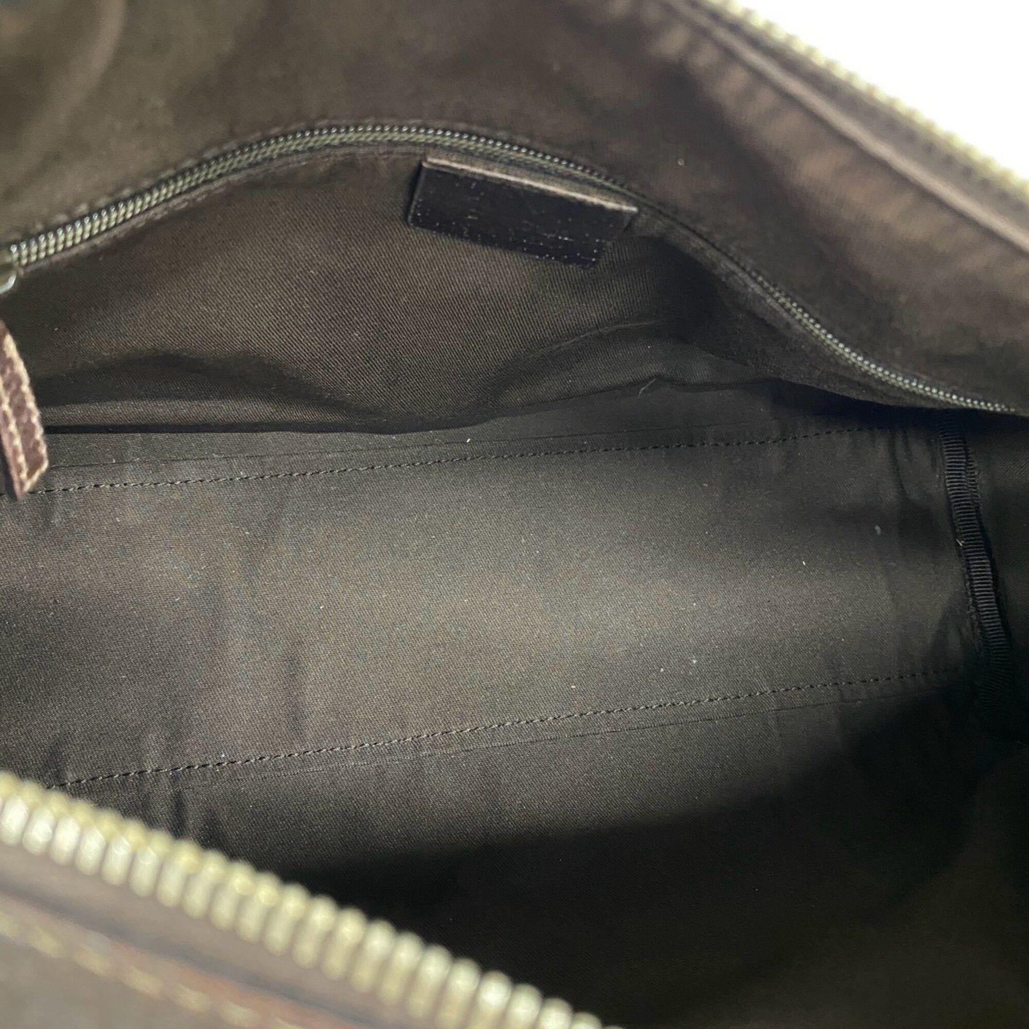 Canvas Leather Boston Bag Handbag Shoulder Bag (Pre-Owned) - Gucci - Modalova