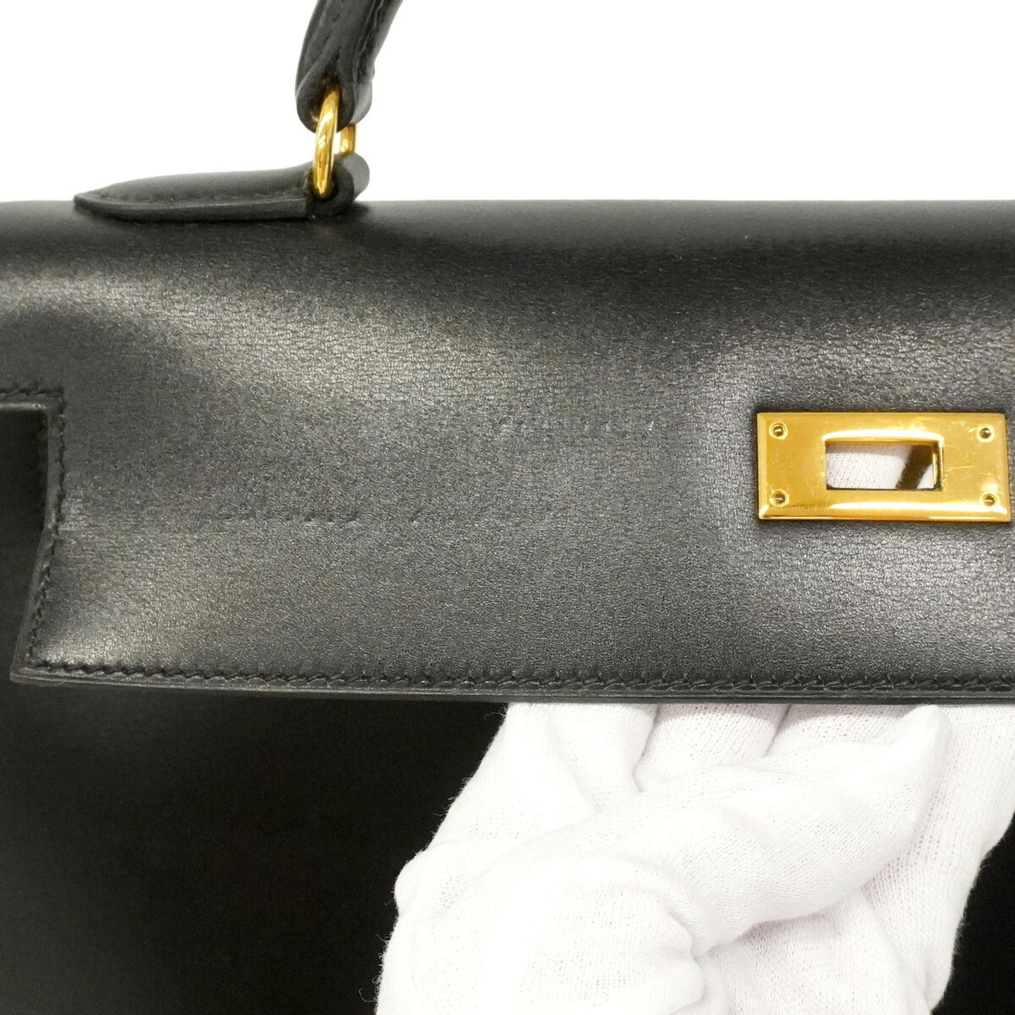 Box Calf Leather Handbag (Pre-Owned) - Hermes - Modalova