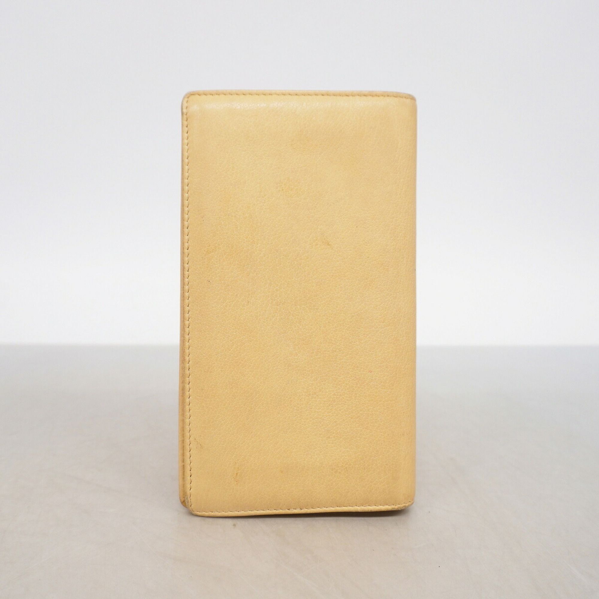 Leather Long Wallet (Bi-Fold) (Pre-Owned) - Chanel - Modalova