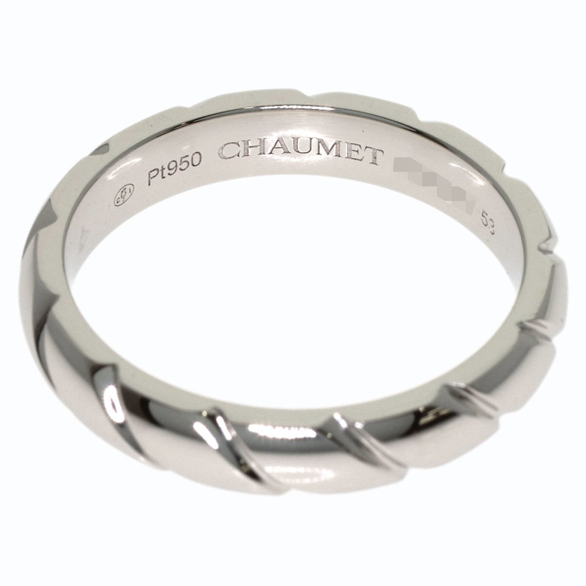 Platinum 950 Band Ring (Pre-Owned) - Chaumet - Modalova