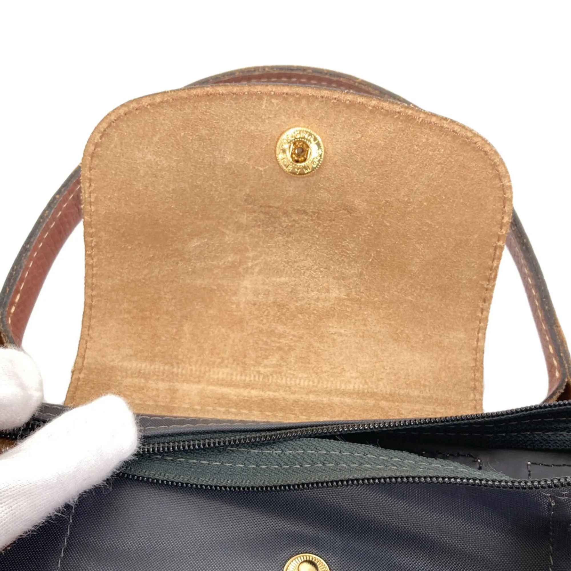 Le Pliage Nylon Leather Handbag (Pre-Owned) - Longchamp - Modalova