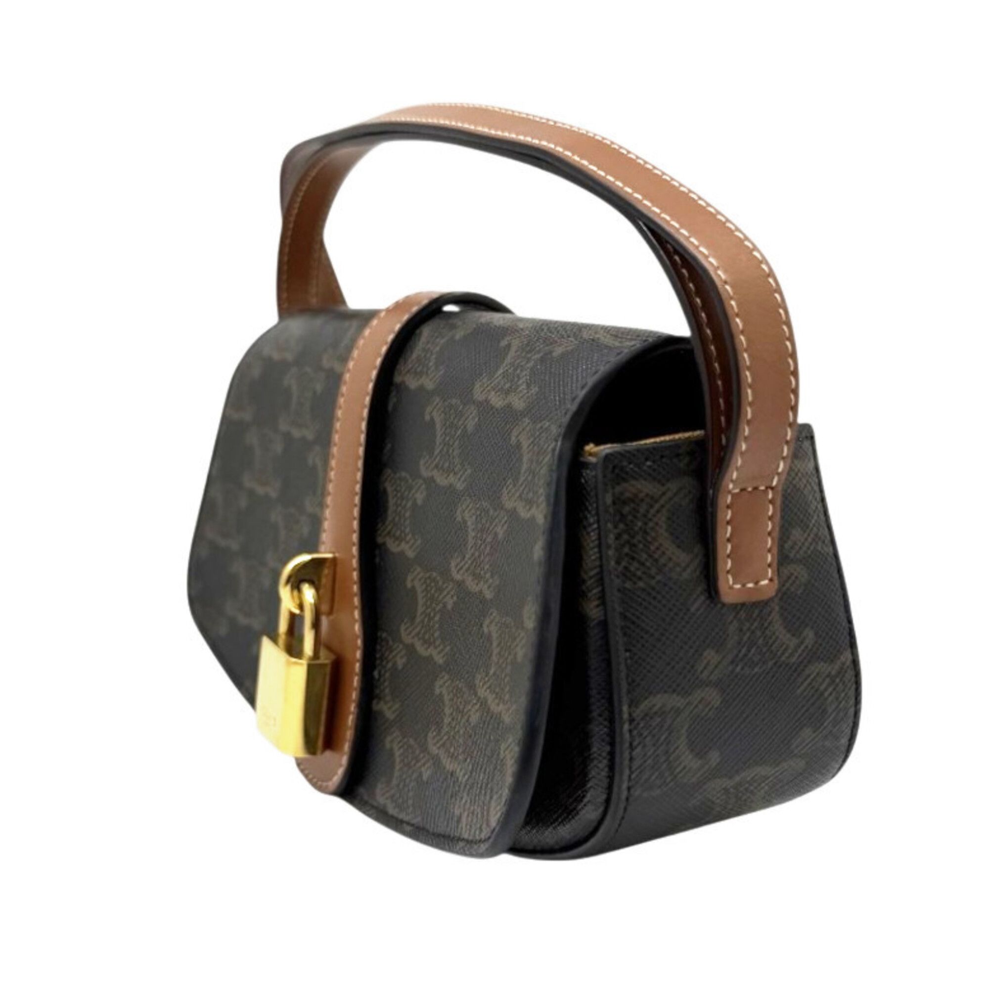 Coated Canvas Leather Handbag Shoulder Bag (Pre-Owned) - Celine - Modalova